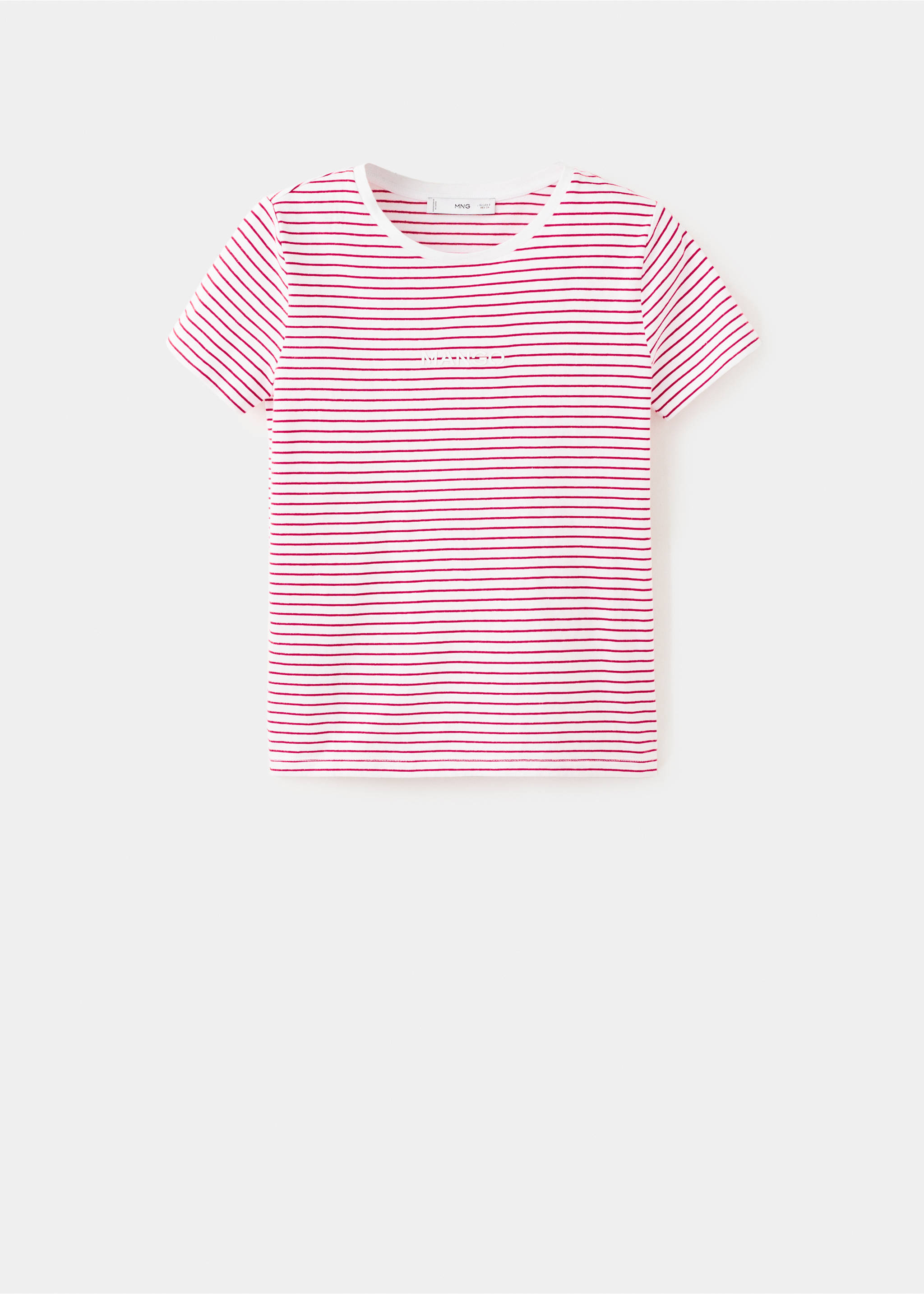 T-shirt coton imprimé logo - Article sans modèle, Rouge. Ref: 27001351-00.