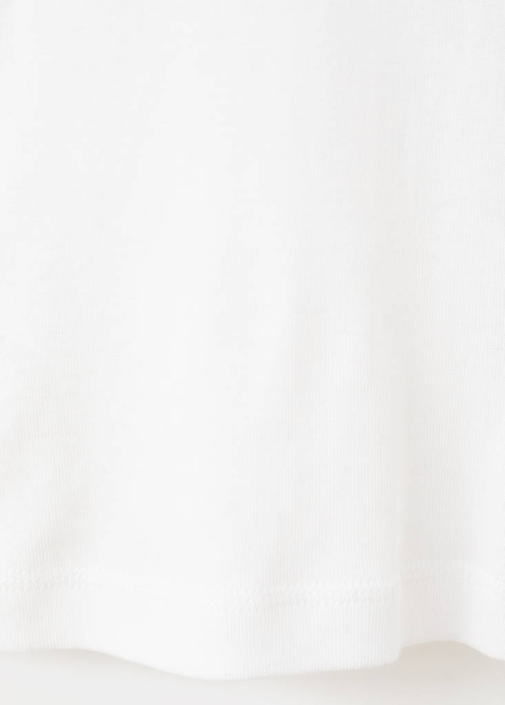 Long sleeve cotton t-shirt — White