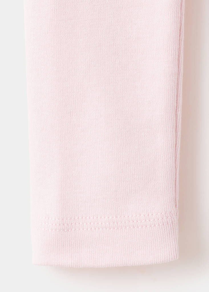 Long sleeve cotton t-shirt — Pastel Pink