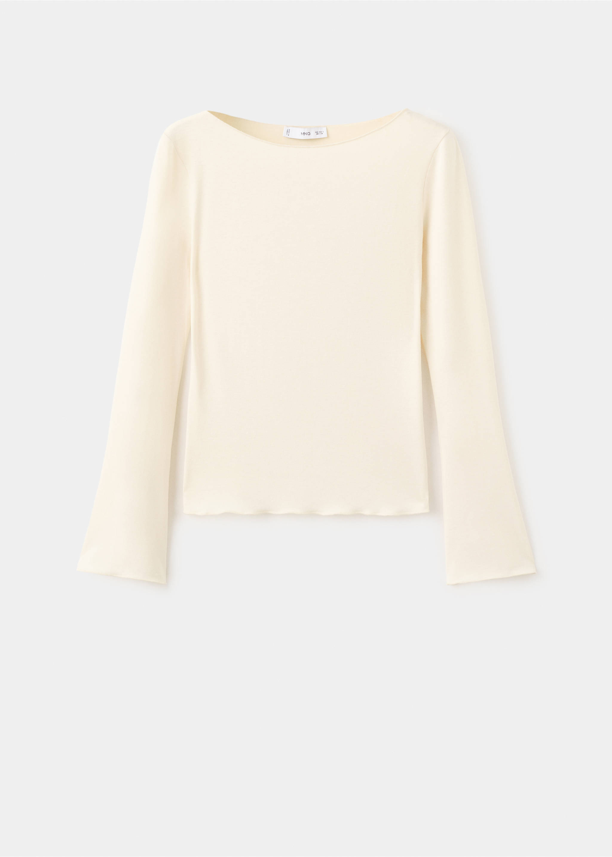 เสื้อยืดคอปาด - สินค้าที่ไม่มีแบบ, สีวนิลา. Ref: 27001353-00.