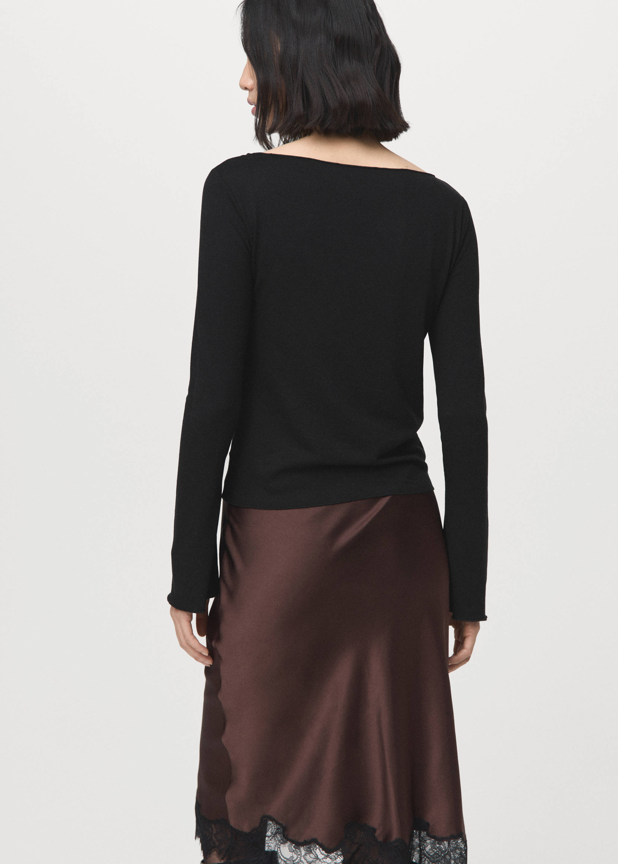 T-shirt col bateau - Verso de l’article