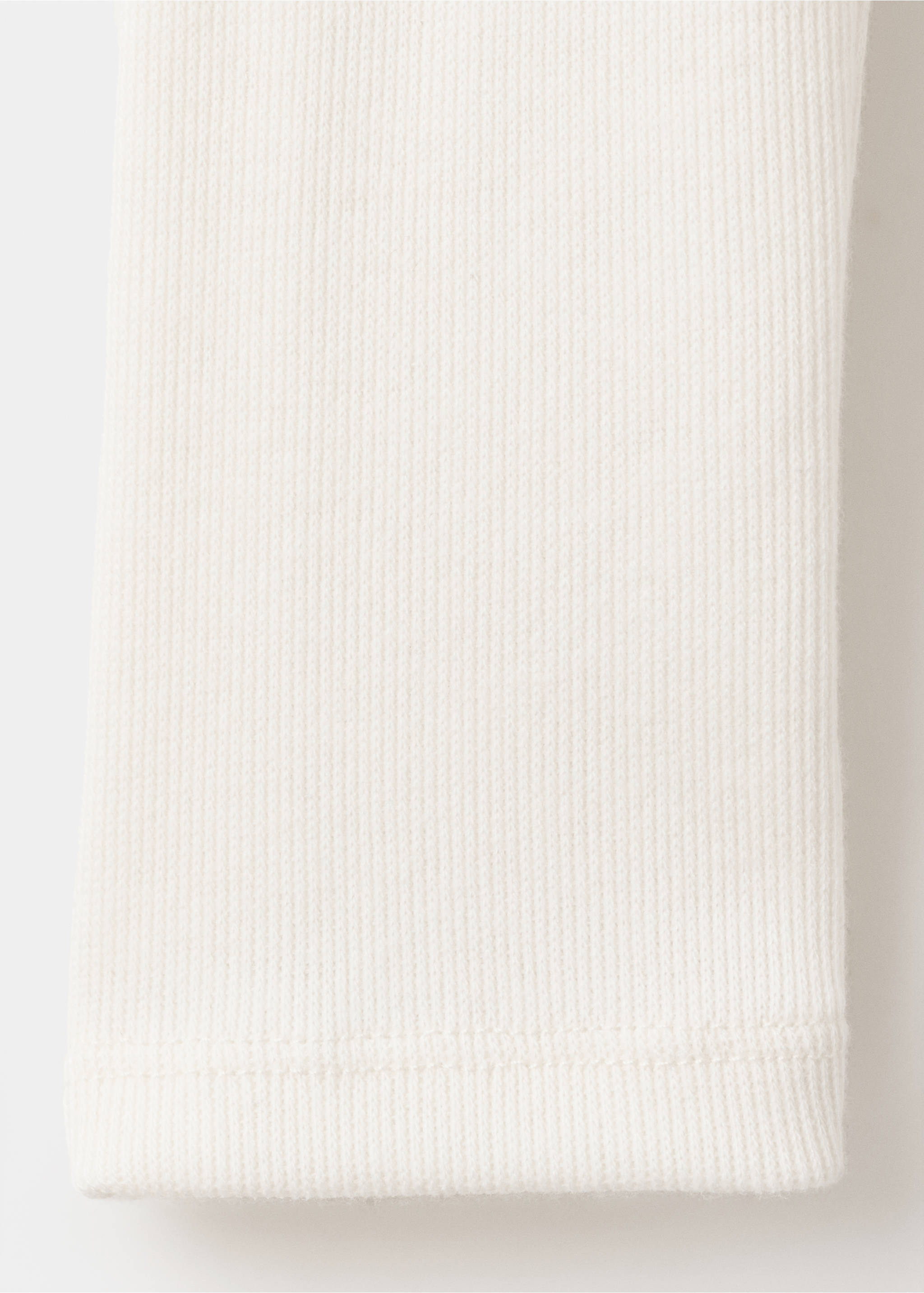 Ribbed long-sleeved t-shirt - Details of the article 8, Off White. Ref: 27001355-00.