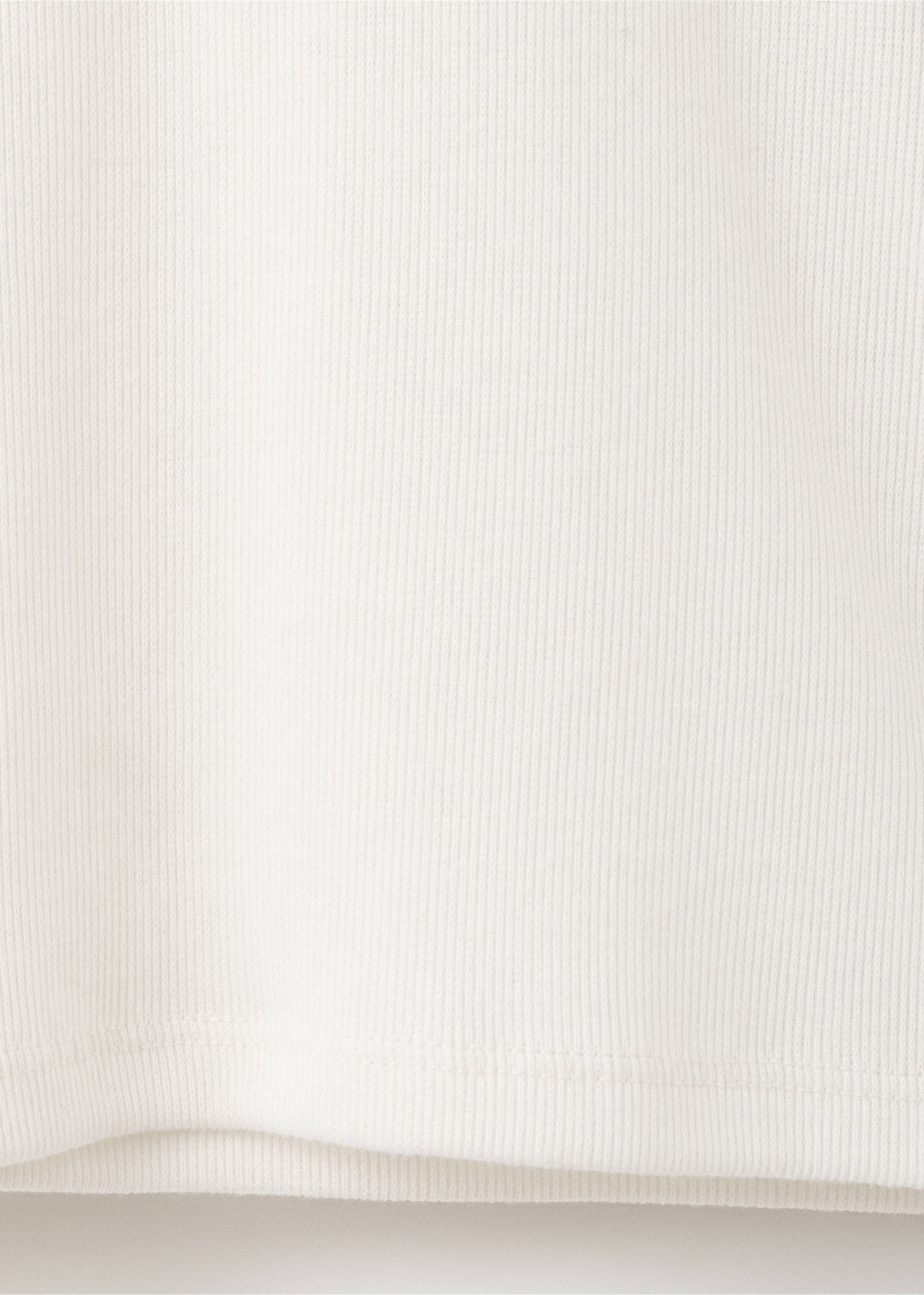 Ribbed long-sleeved t-shirt - Details of the article 0, Off White. Ref: 27001355-00.
