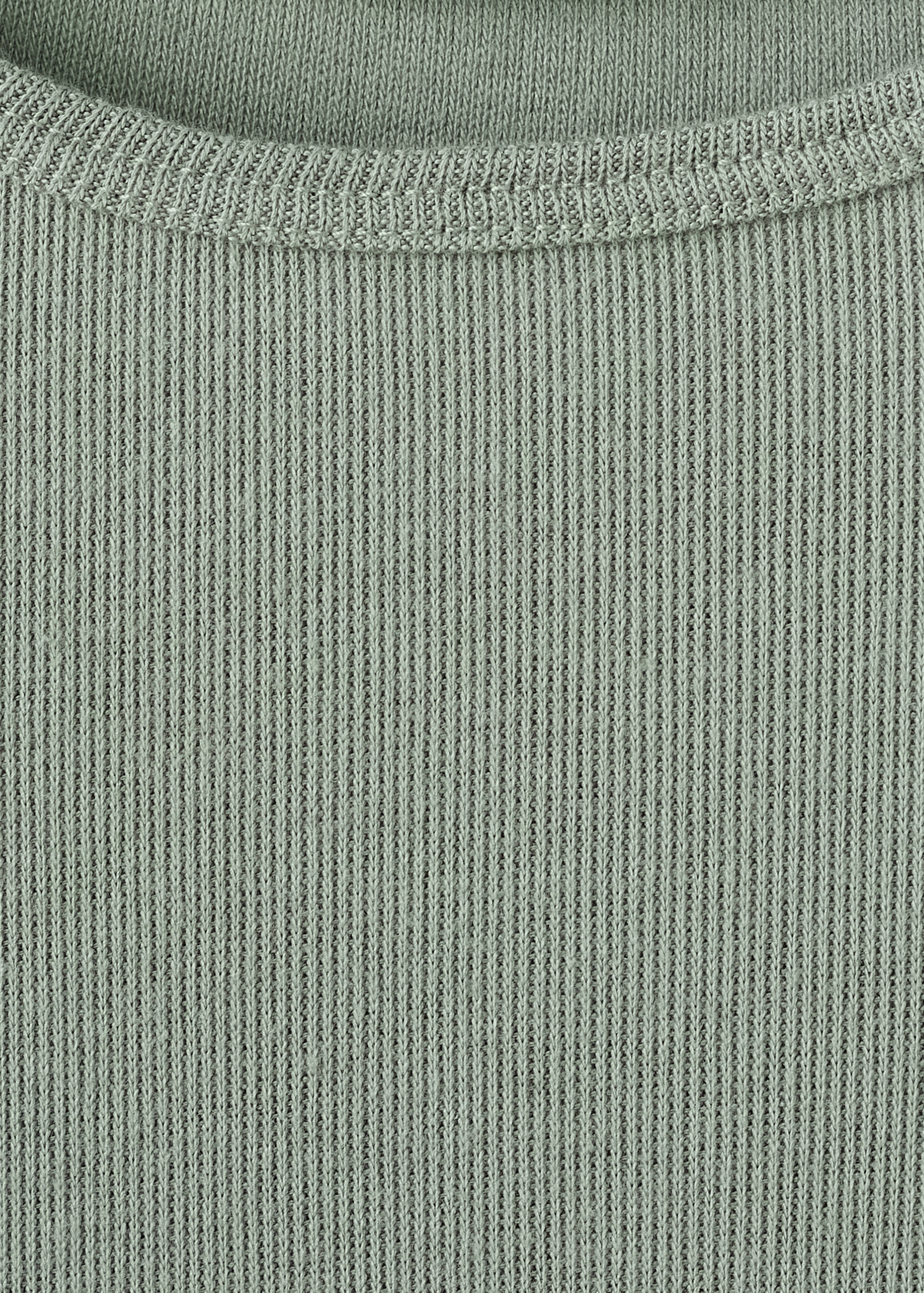 T-shirt côtelé manches longues - Détail de l'article 8