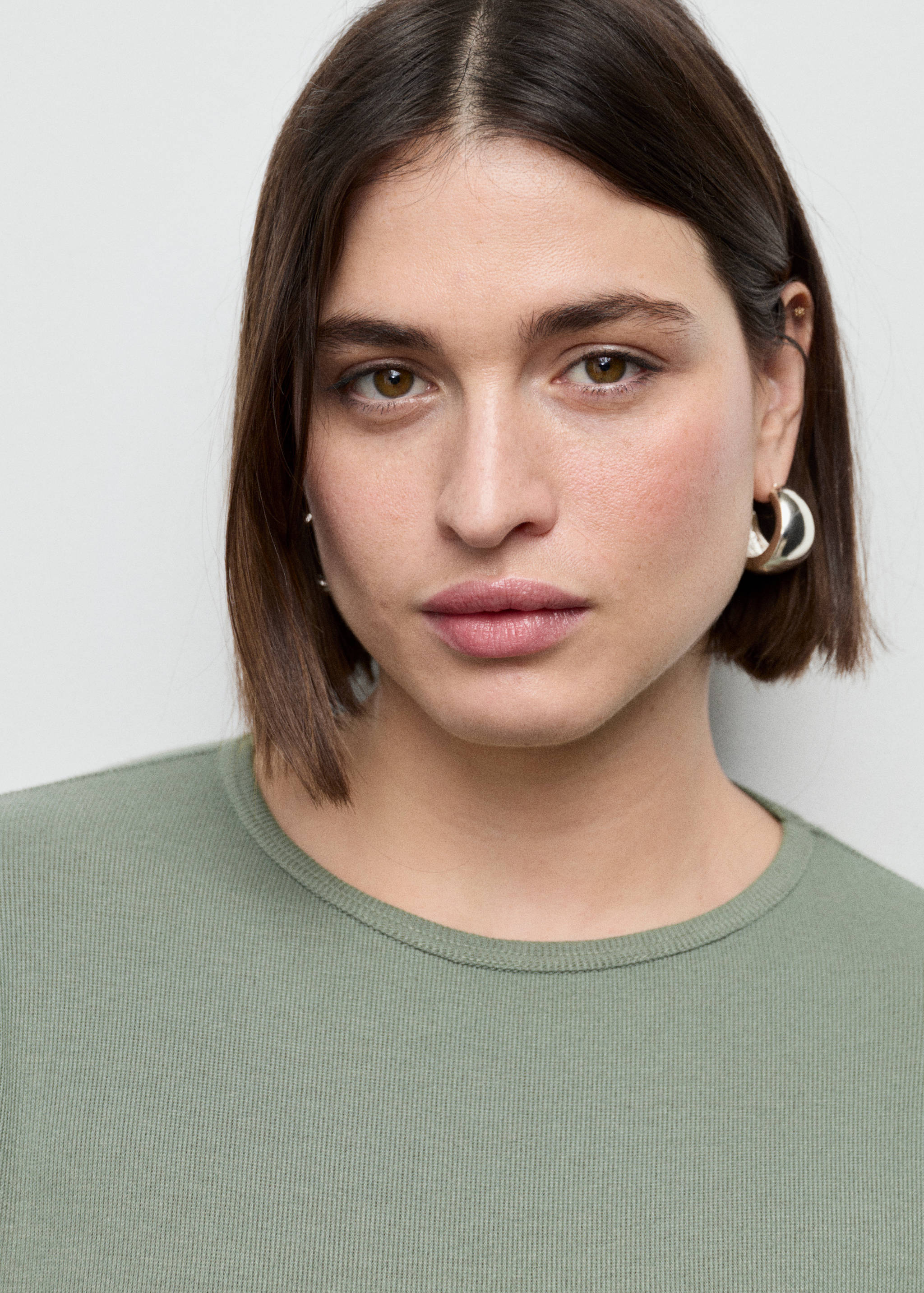 T-shirt côtelé manches longues - Détail de l'article 4