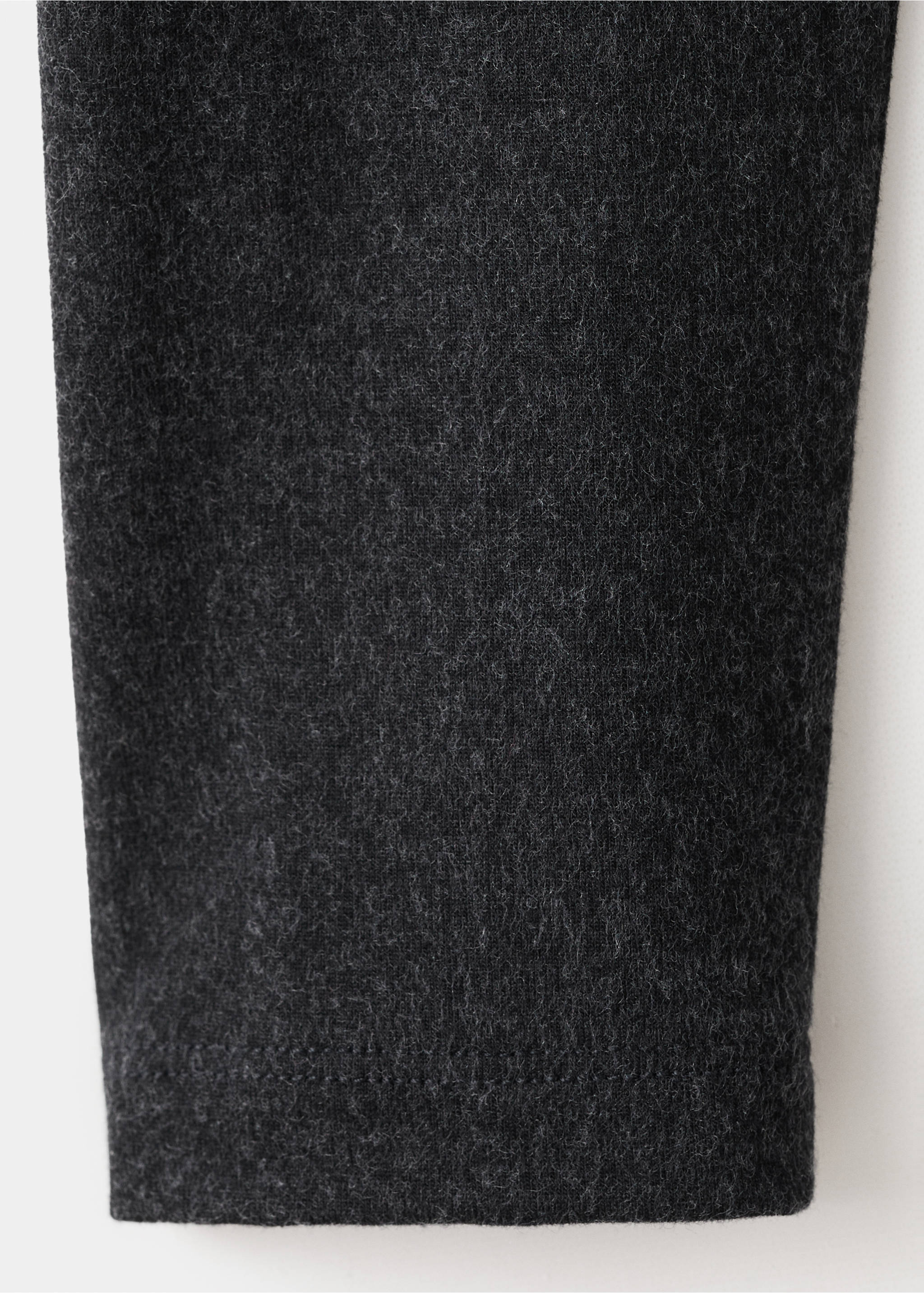 Draped combined t-shirt - Details of the article 0, Dark Heather Grey. Ref: 27001356-00.