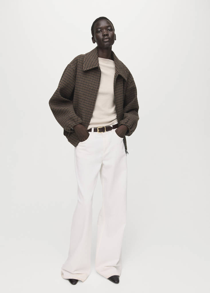 Long-sleeved boat-neck t-shirt — Sand