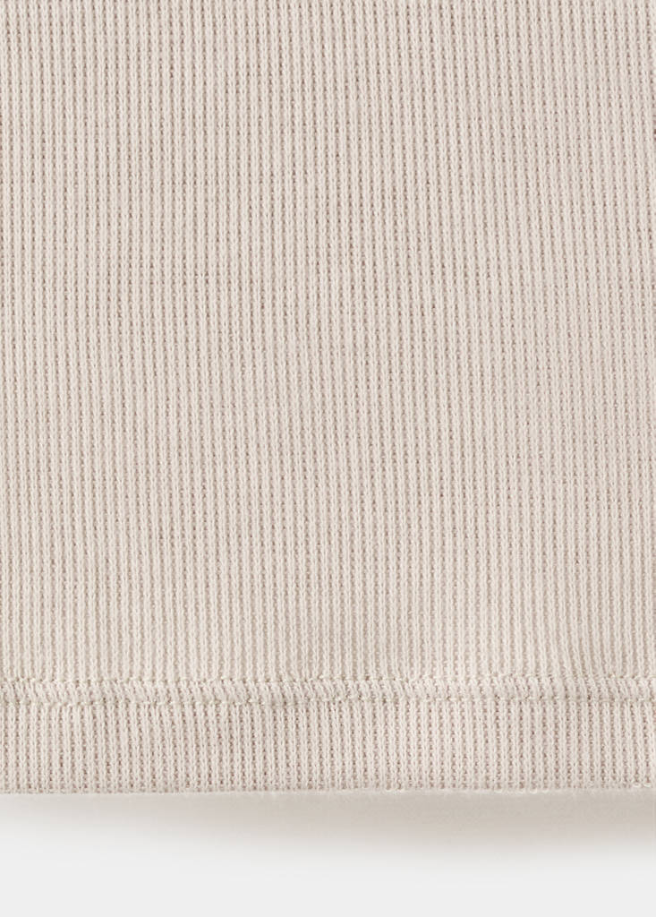 Long-sleeved boat-neck t-shirt — Sand