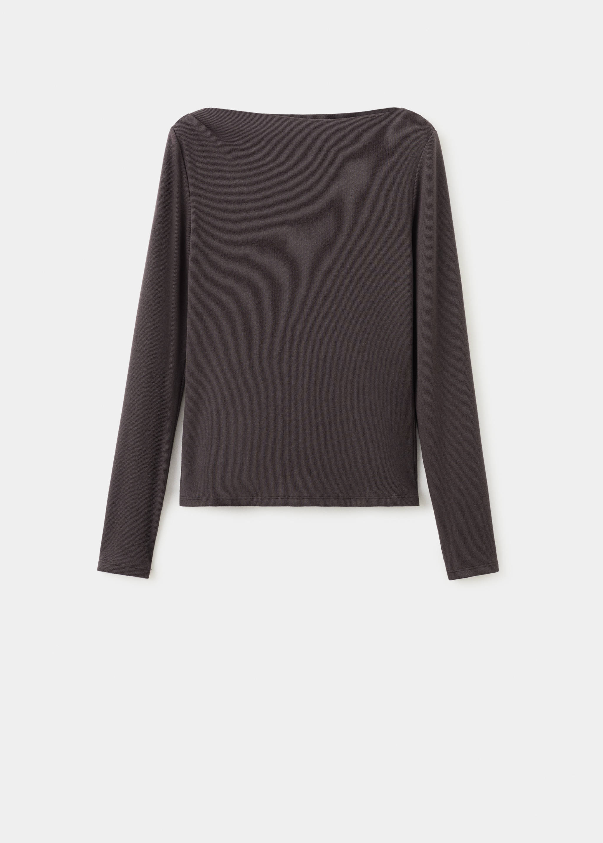 Long-sleeved boat-neck t-shirt - Article without model