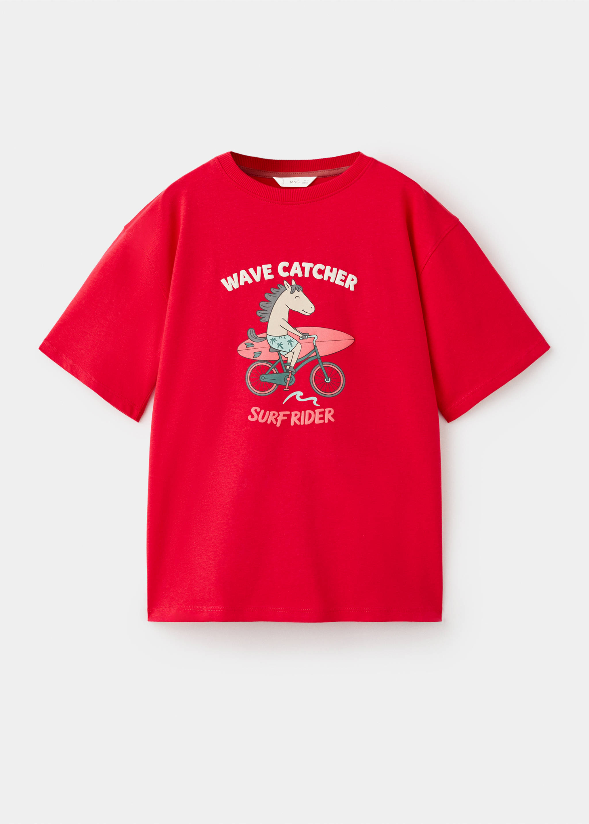 Camiseta estampada algodón - Artículo sin modelo, Rojo. Ref: 27001511-00.
