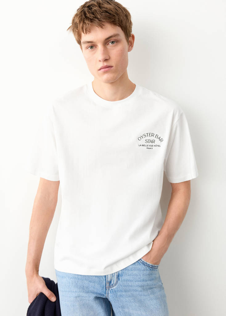 Short-sleeved printed t-shirt — Off White