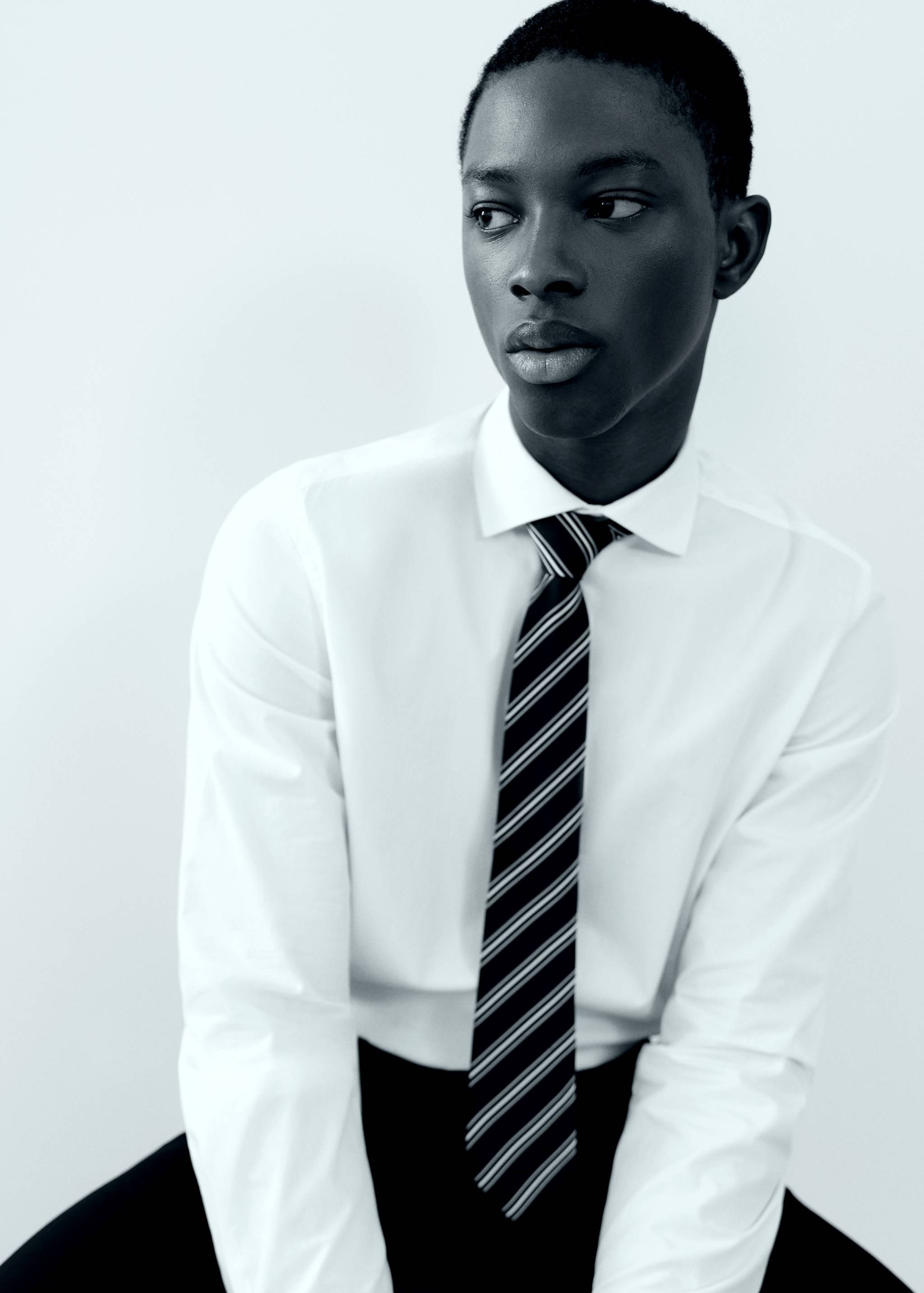 Костюмная рубашка 100% хлопок - Деталь изделия 4