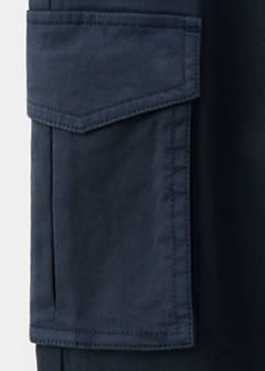 Straight cargo trousers — Navy 8