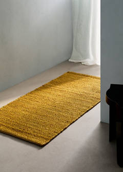 Medium jute rug — Mustard 1
