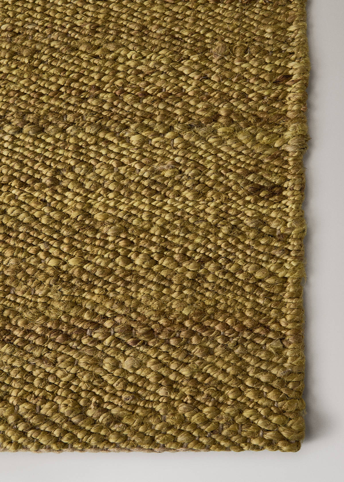 Medium jute rug — Mustard