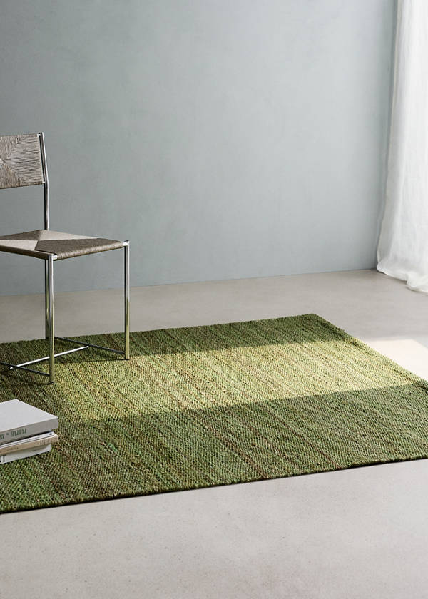 Medium jute rug — Khaki