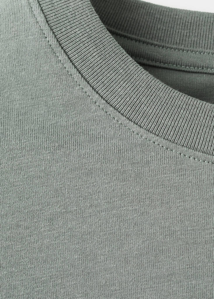 Printed cotton-blend T-shirt — Green