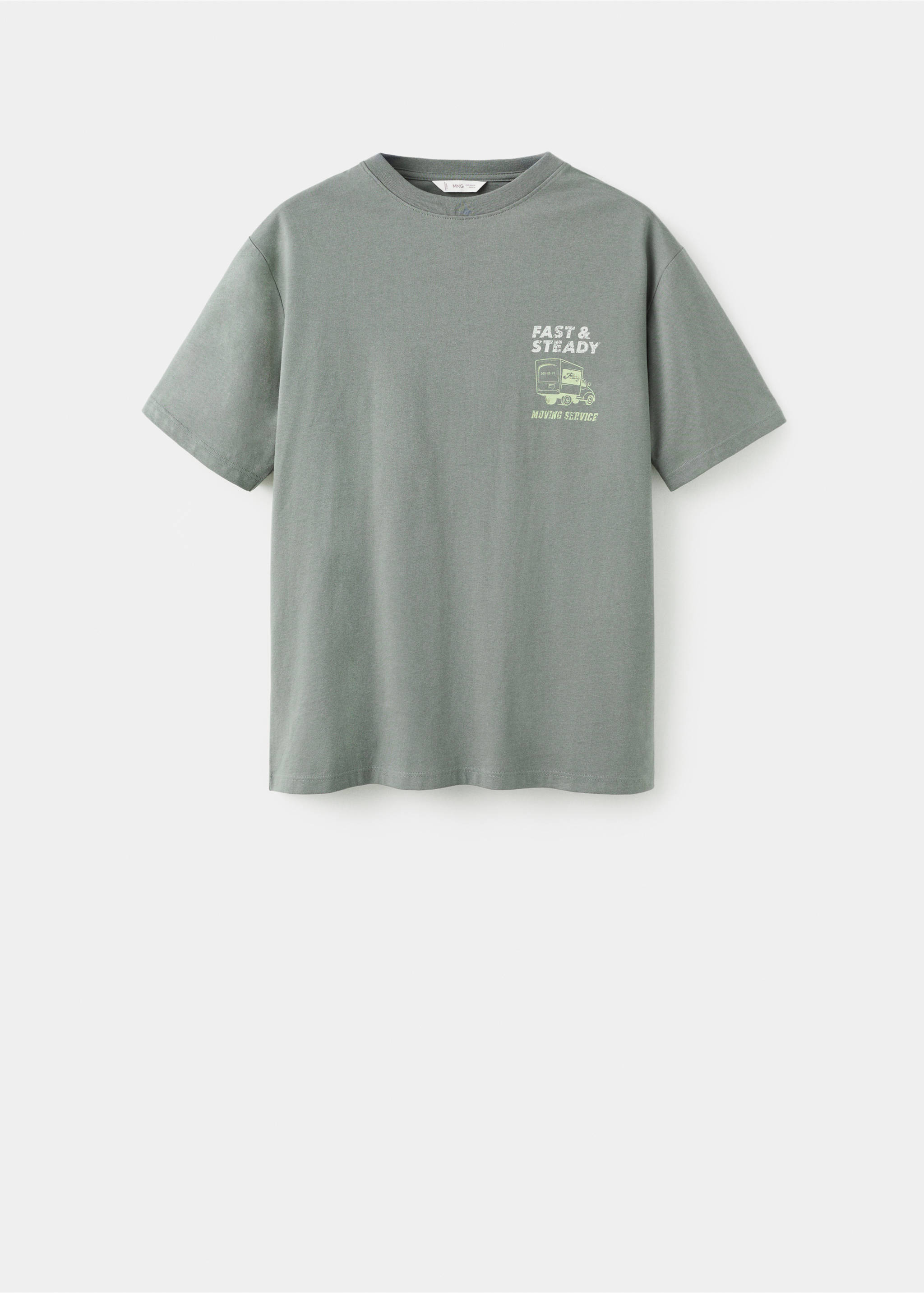 Camiseta estampada algodón - Artículo sin modelo, Verde. Ref: 27001519-00.