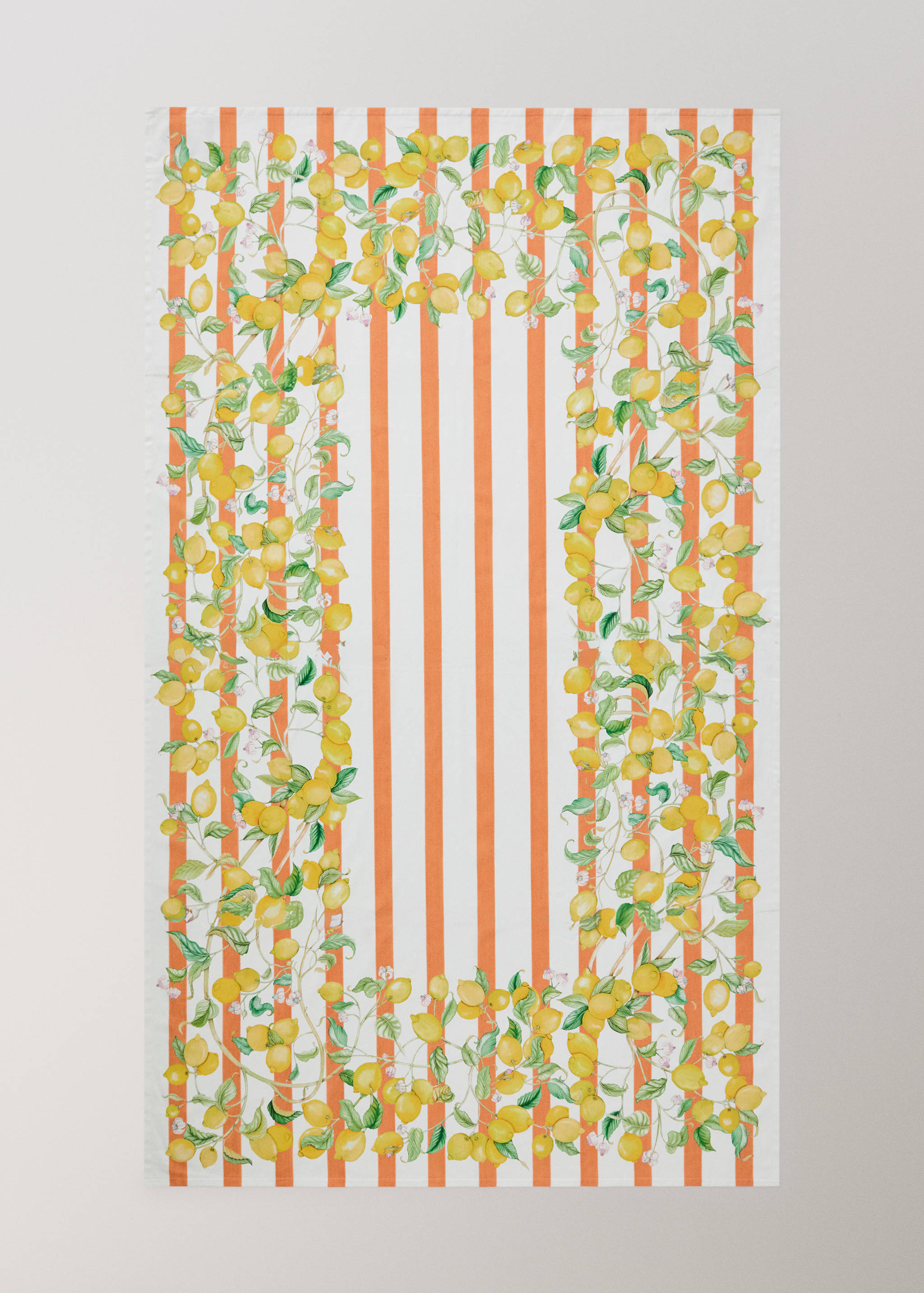 Nappe en coton imprimé citrons pour 6 à 8 convives - Détail de l'article 3