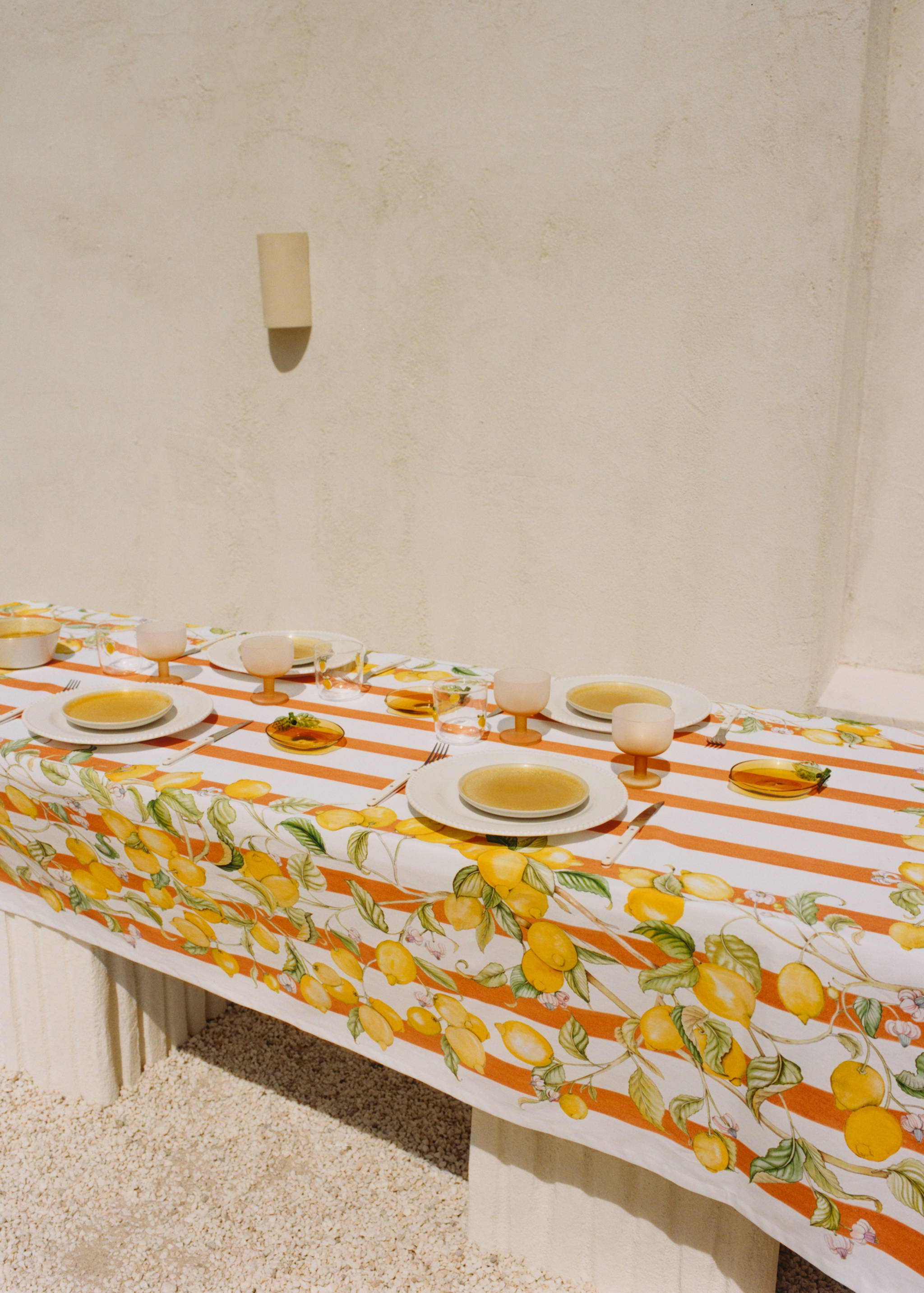 Nappe en coton imprimé citrons pour 6 à 8 convives - Détail de l'article 5