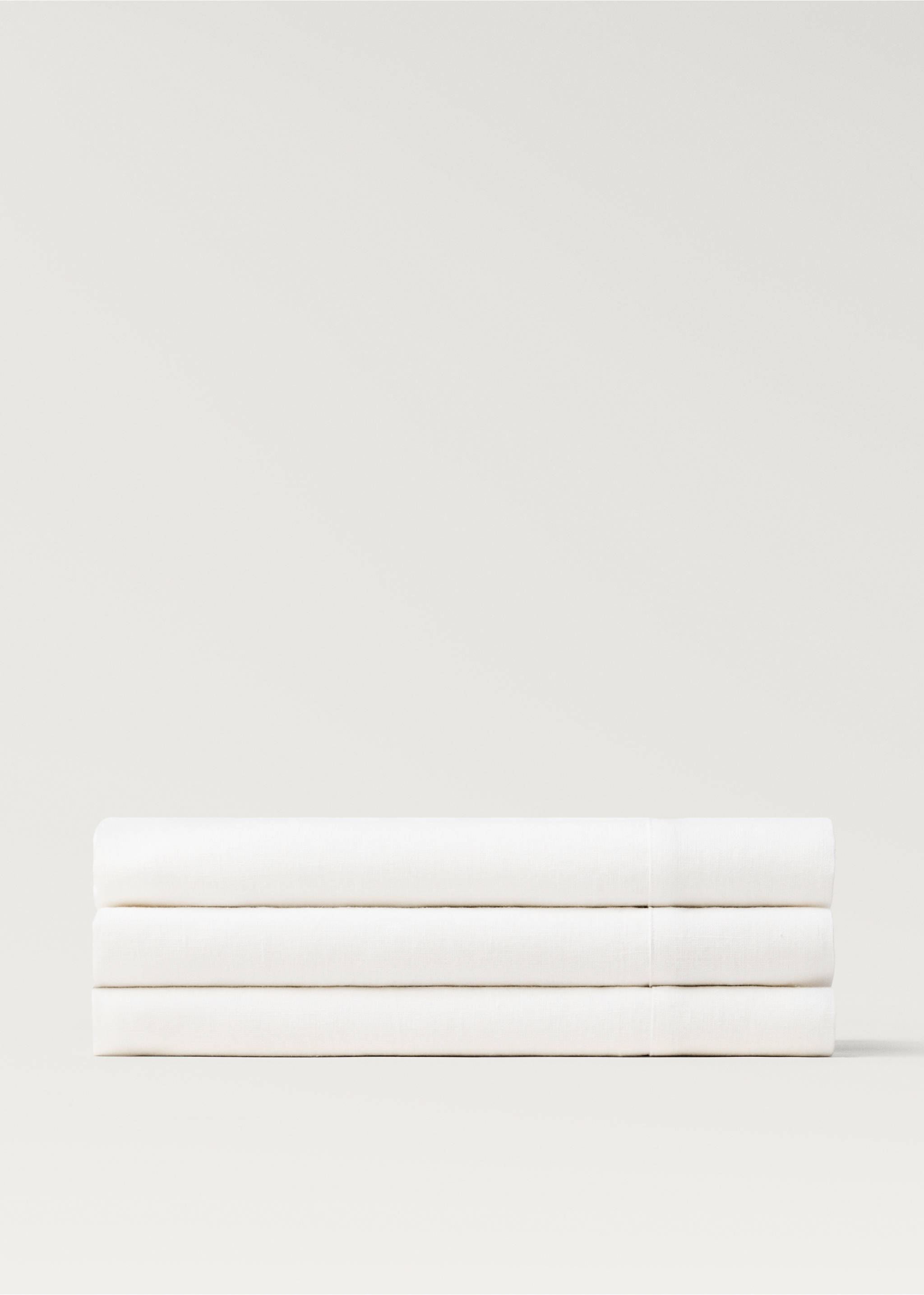 Linen tablecloth for 6 to 8 diners - Article without model, White. Ref: 27001550-00.