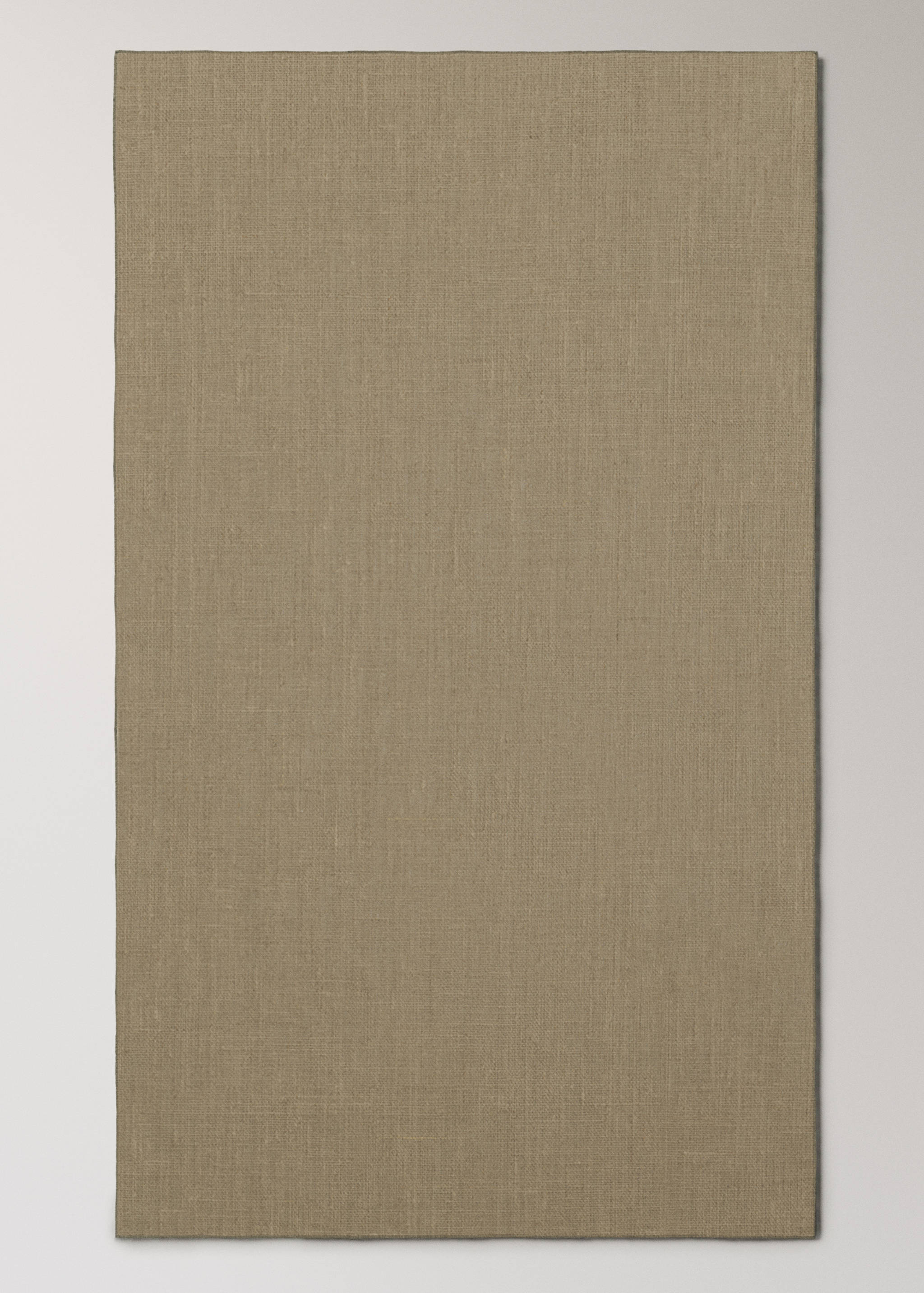 100% resin-coated linen tablecloth with contrasting overlock for 6 to 8 diners - Details of the article 1