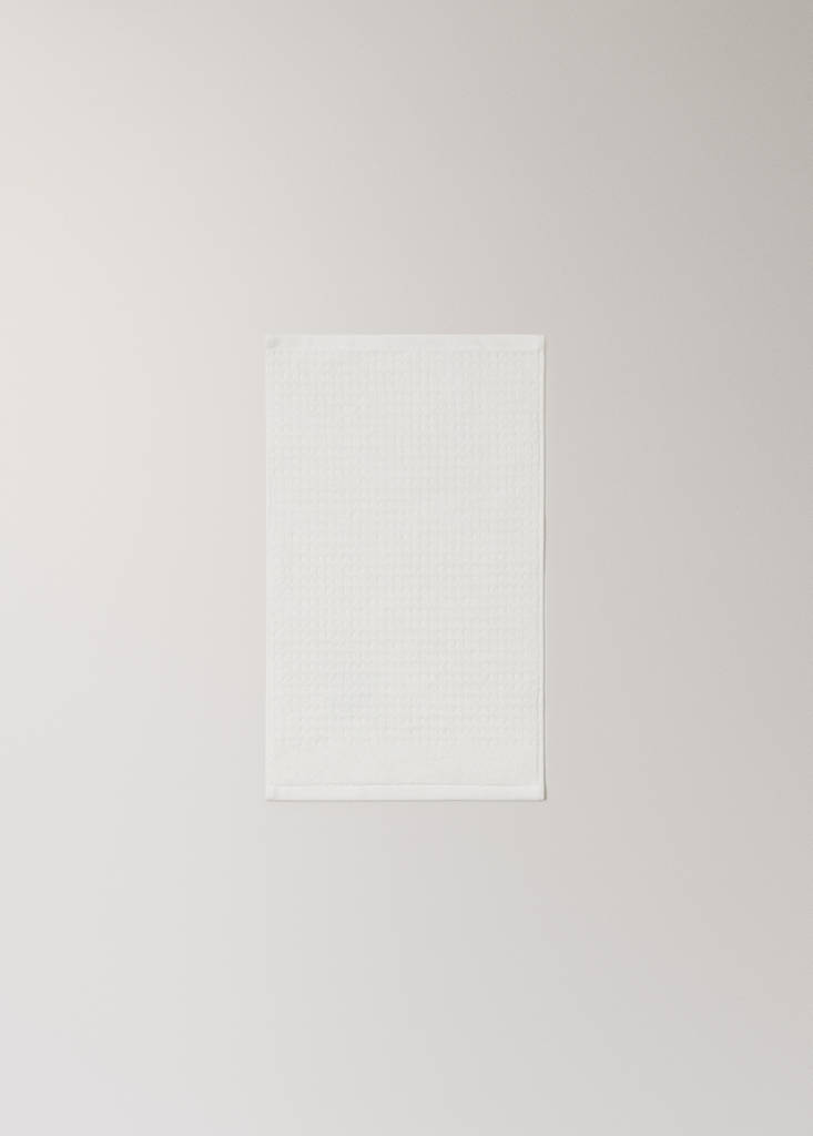 Terry cotton face towel — Off White