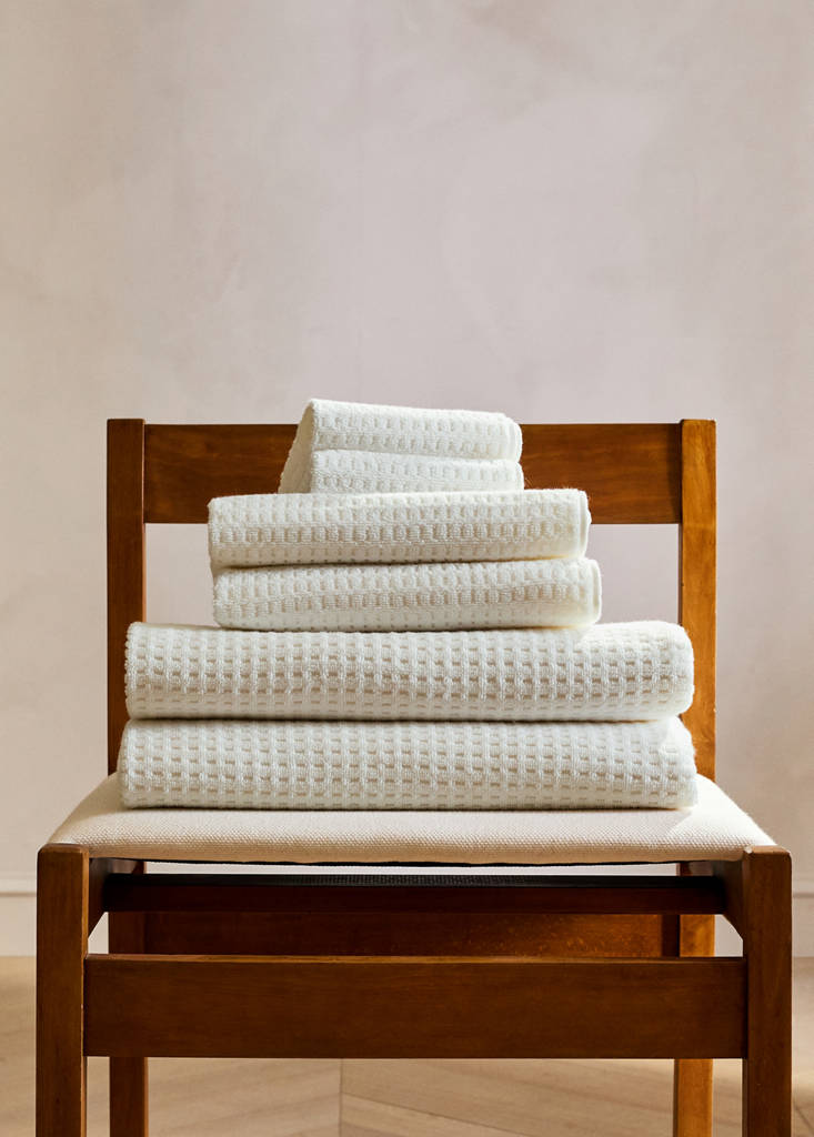 Terry cotton towel — Off White
