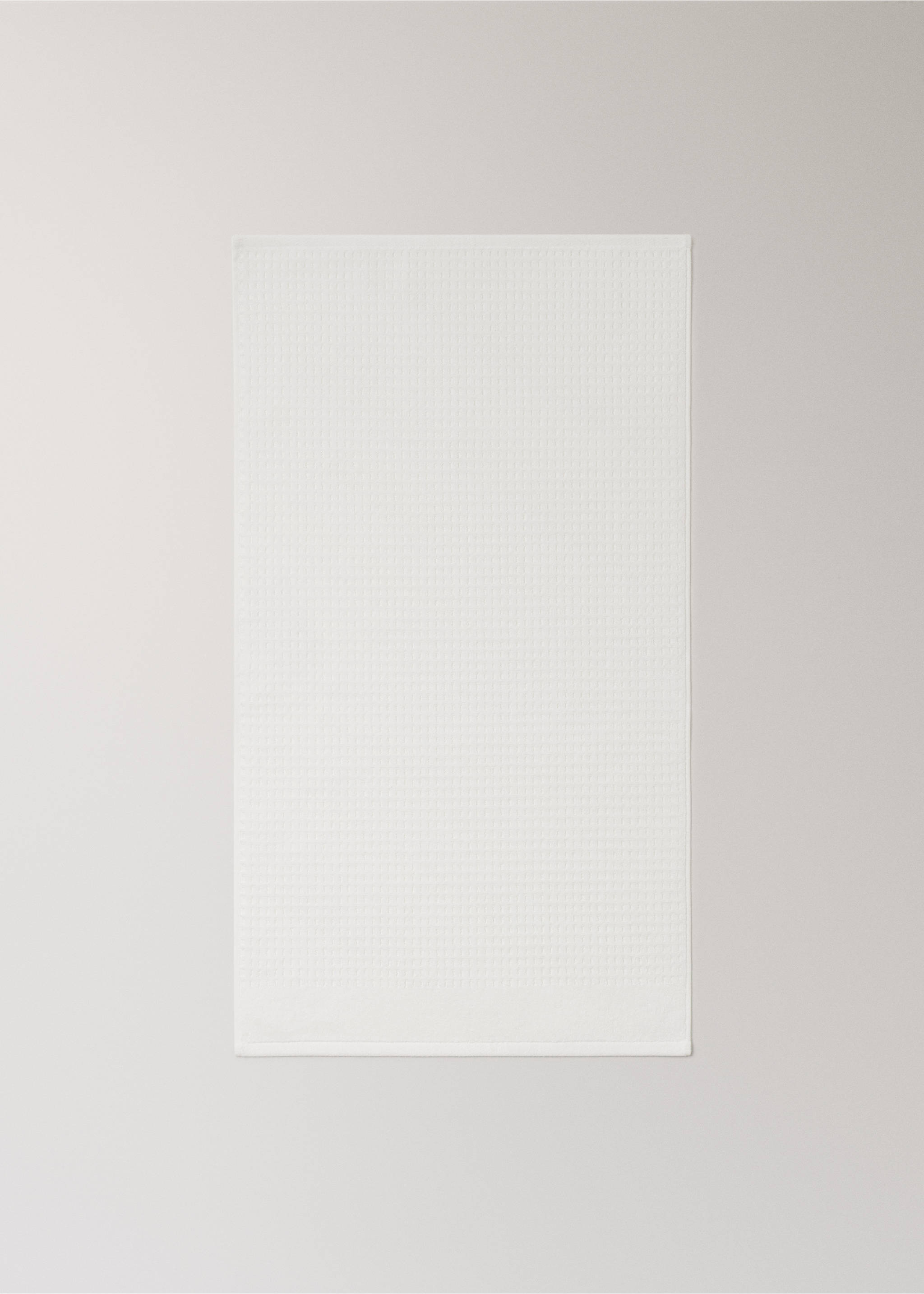 Πετσέτα χεριών από βαμβάκι μπουκλέ - Λεπτομέρεια του προϊόντος 3, Υπόλευκο. Ref: 27001556-00.