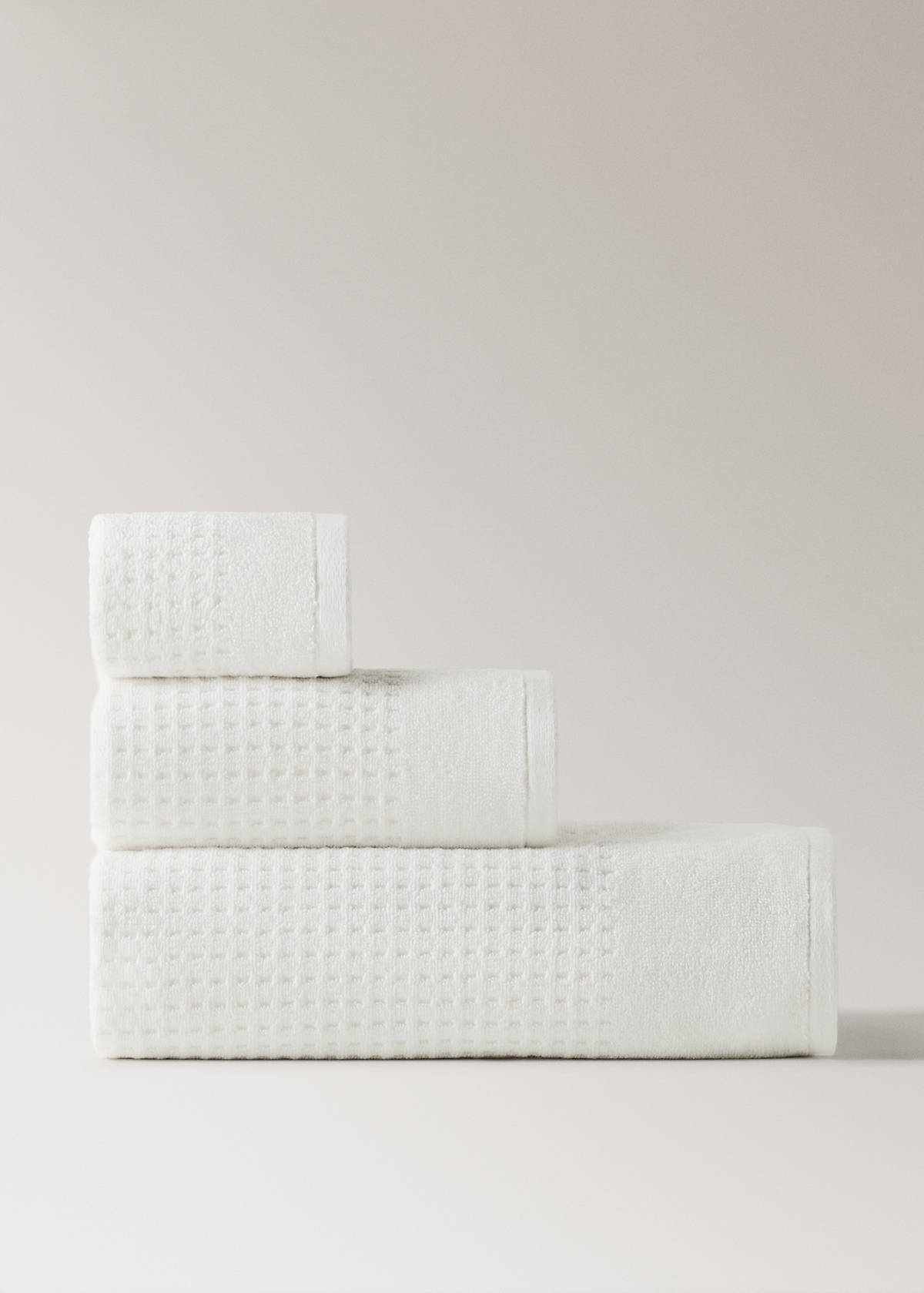Terry cotton towel — Off White