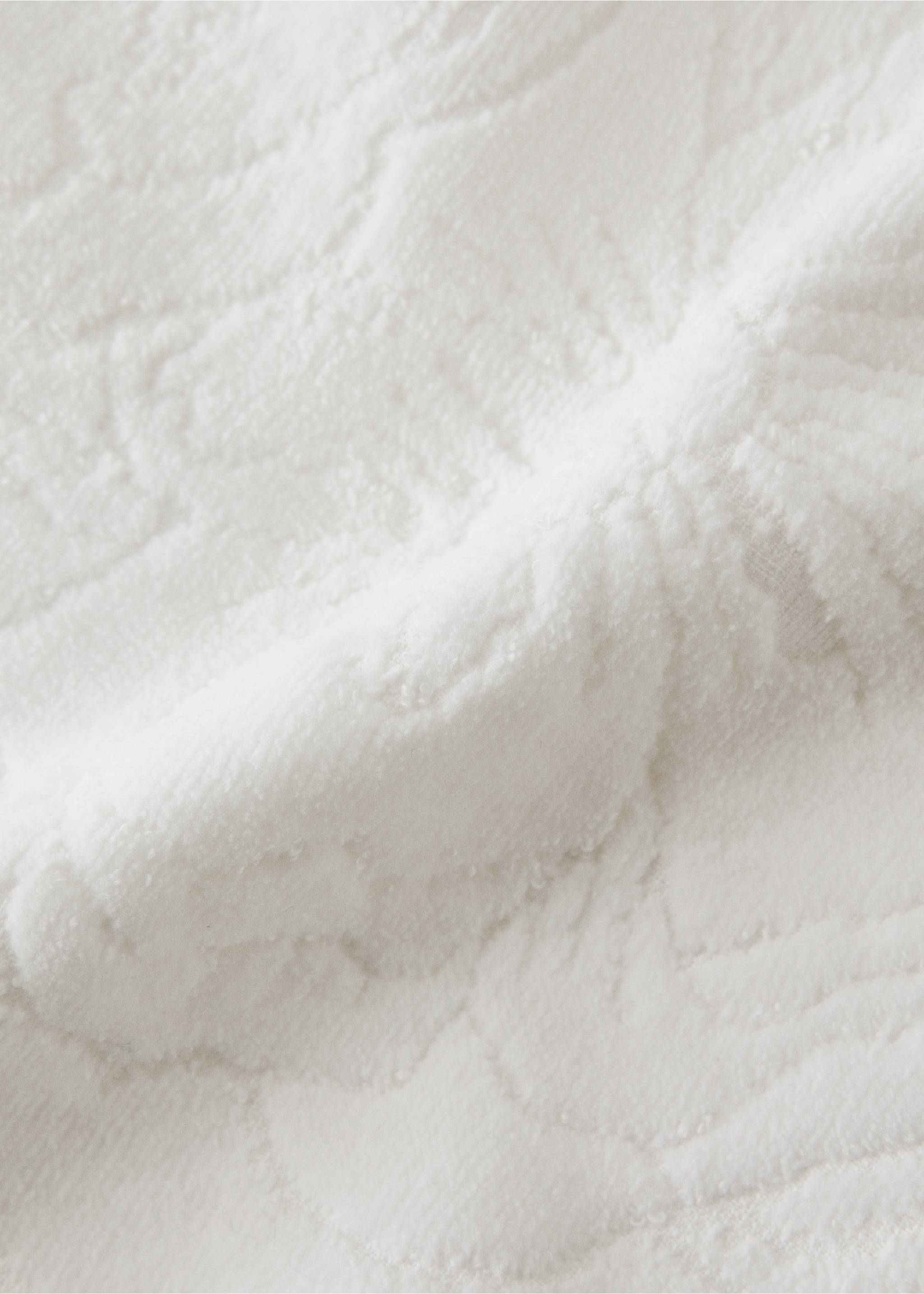 Handtuch aus Jacquard-Baumwolle - Detail des Artikels 1, Cremeweiß. Ref: 27001558-00.