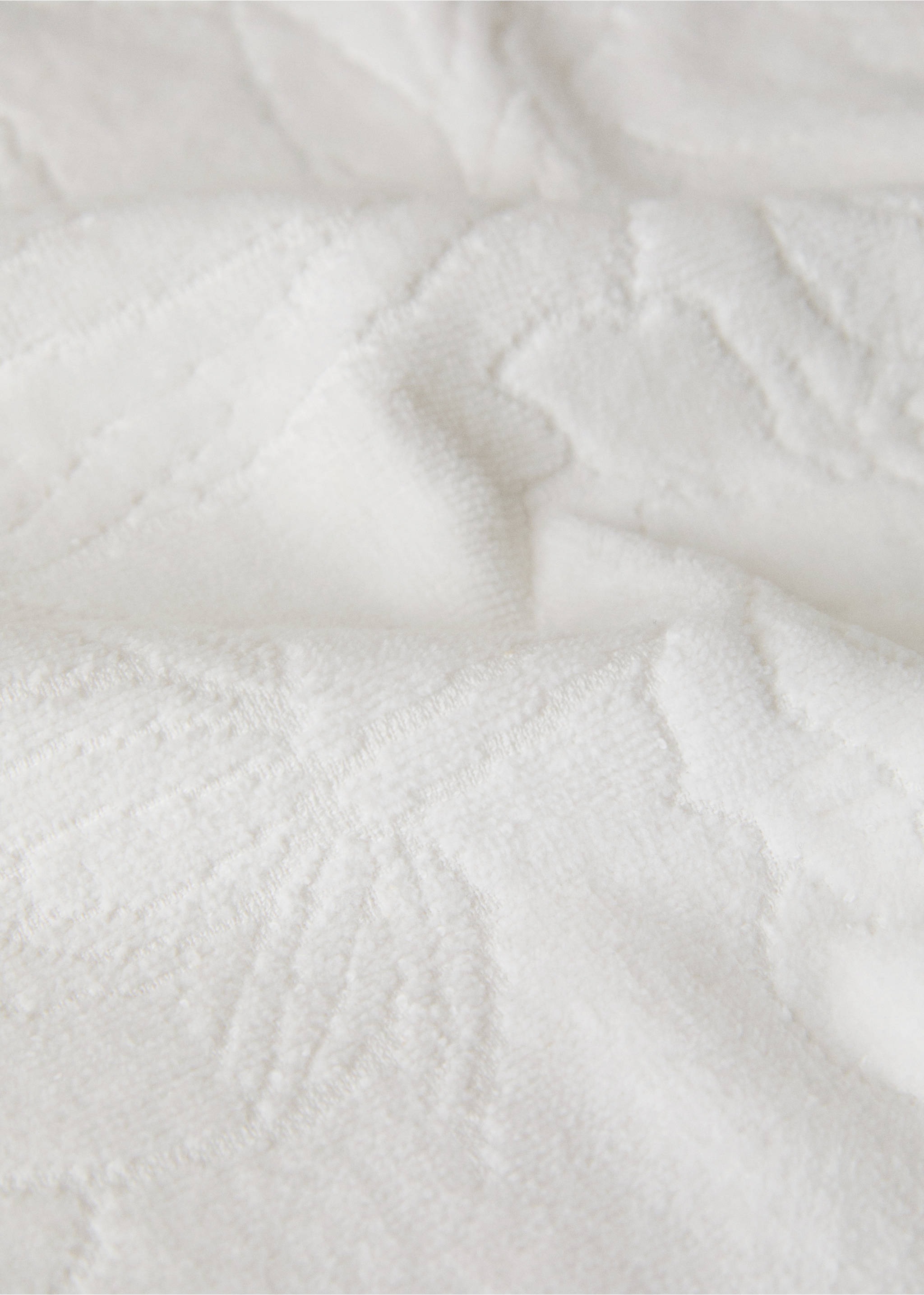 Πετσέτα χεριών βαμβάκι ζακάρ - Λεπτομέρεια του προϊόντος 1, Υπόλευκο. Ref: 27001559-00.