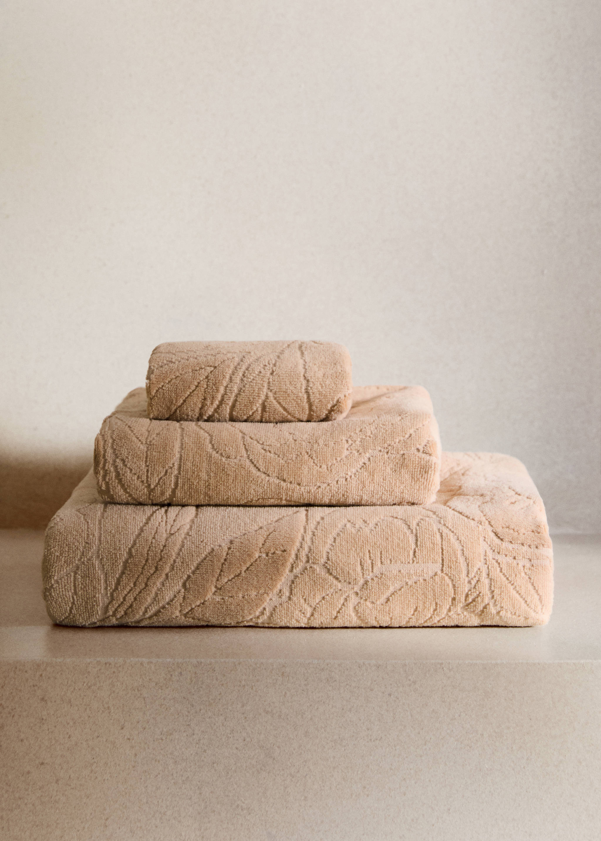 Cotton jacquard washbasin towel - General plane