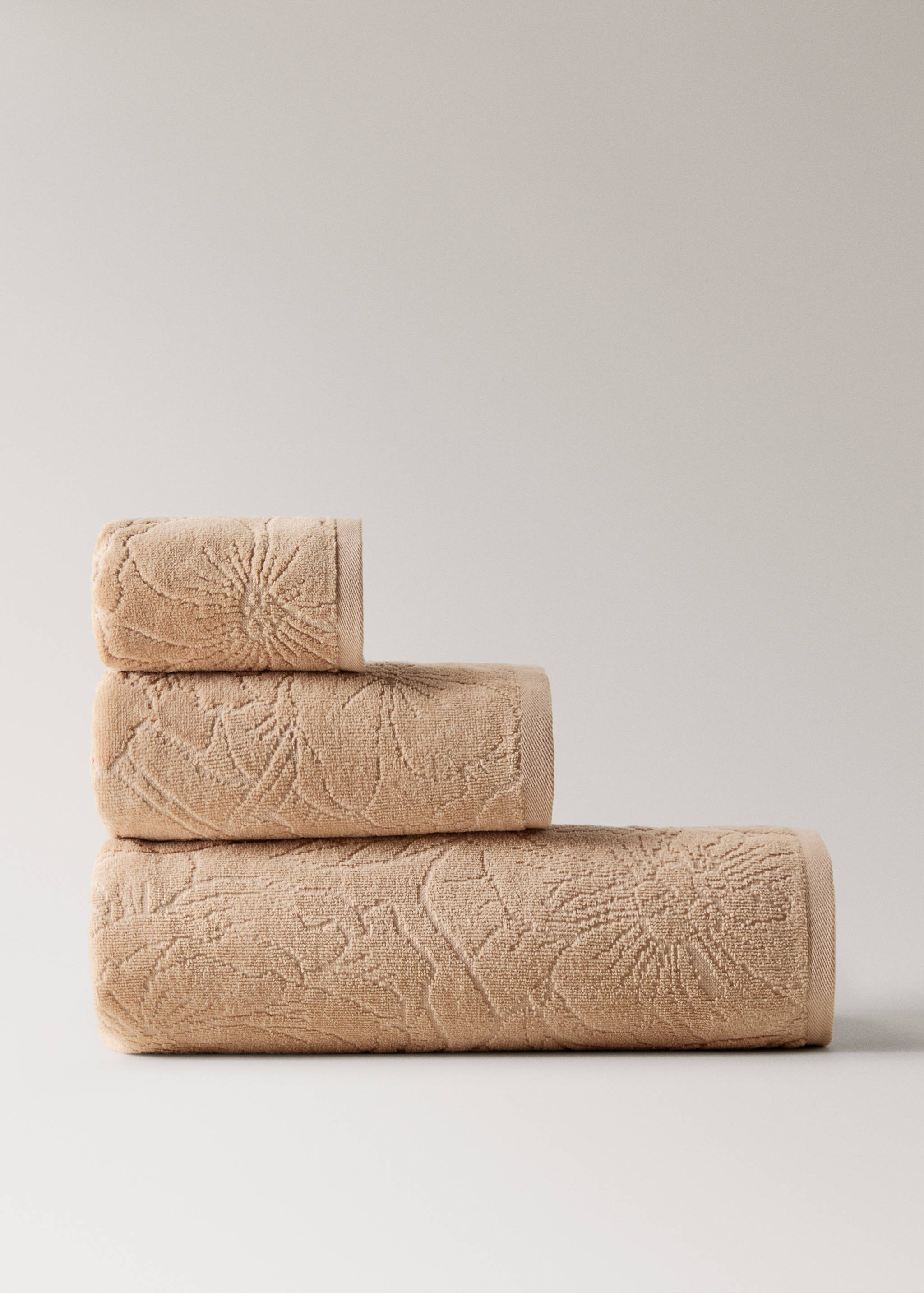 Cotton jacquard washbasin towel - Article without model