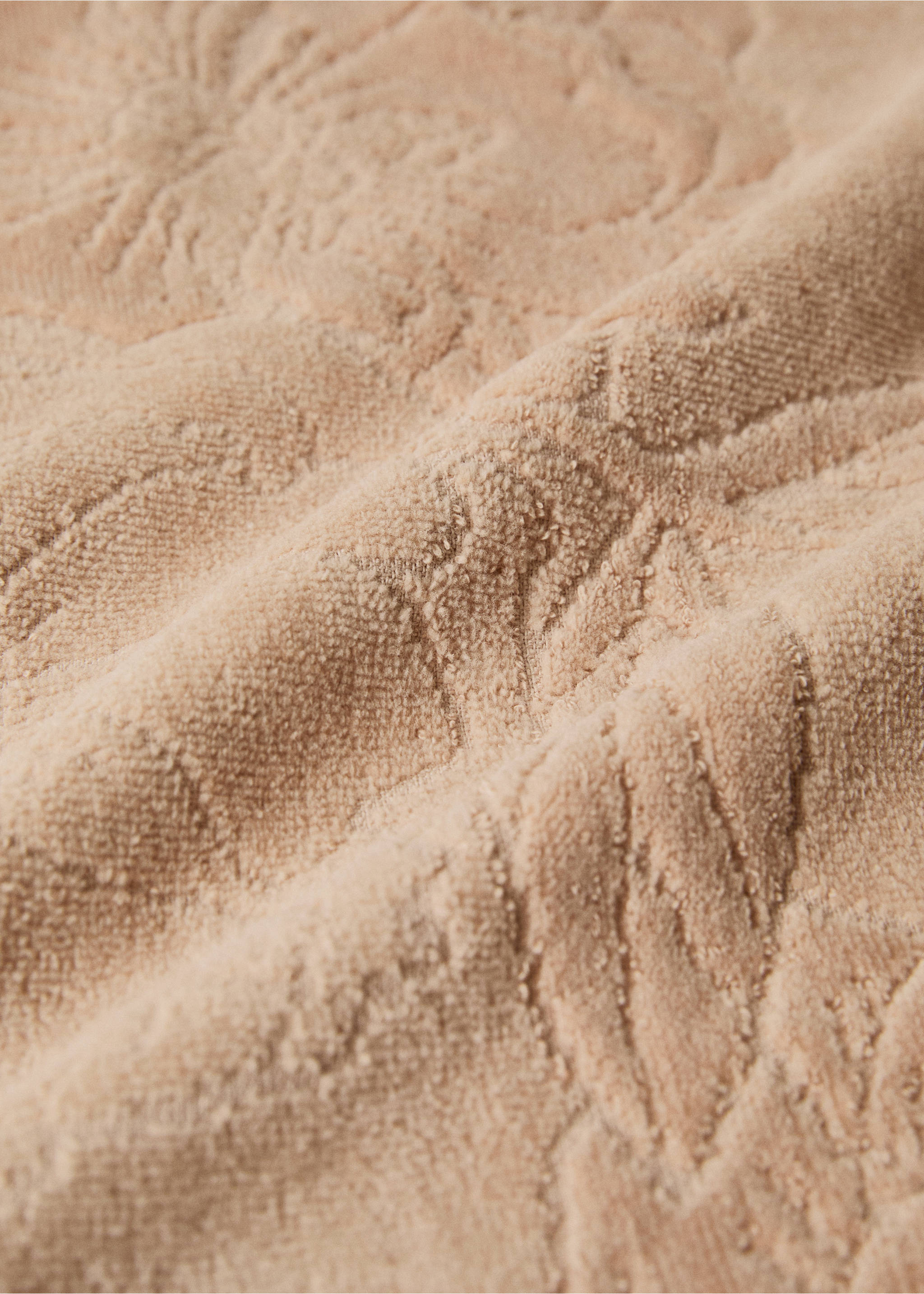 Jacquard pamut mosdótörölköző - A termék adatai 1, Okker. Ref: 27001559-00.