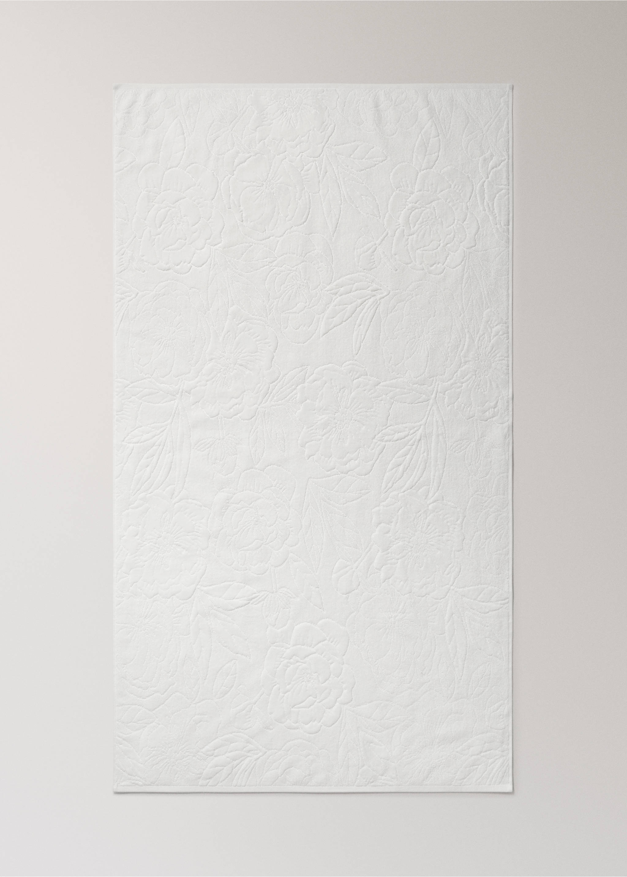 Prosop mare din bumbac jacard - Detaliu al articolului 3, Alb-murdar. Ref: 27001560-00.