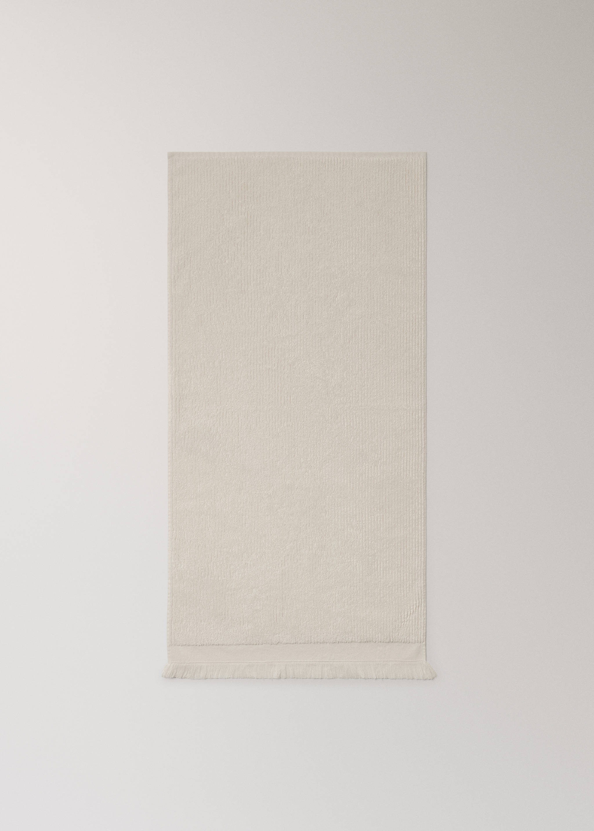 Textured hand towel with fringes - Details of the article 3