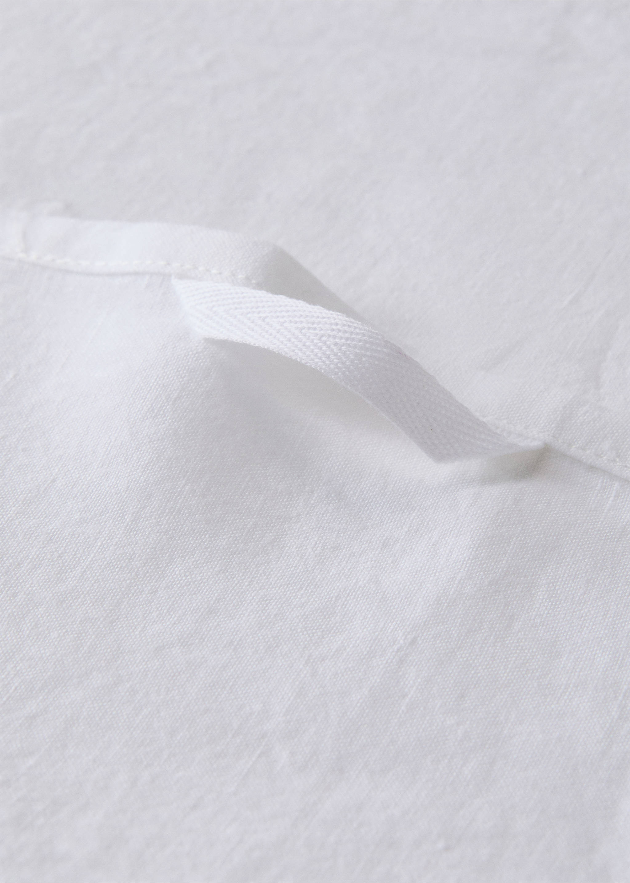 Prosop din in cu bordură din dantelă - Detaliu al articolului 3, Alb. Ref: 27001570-00.