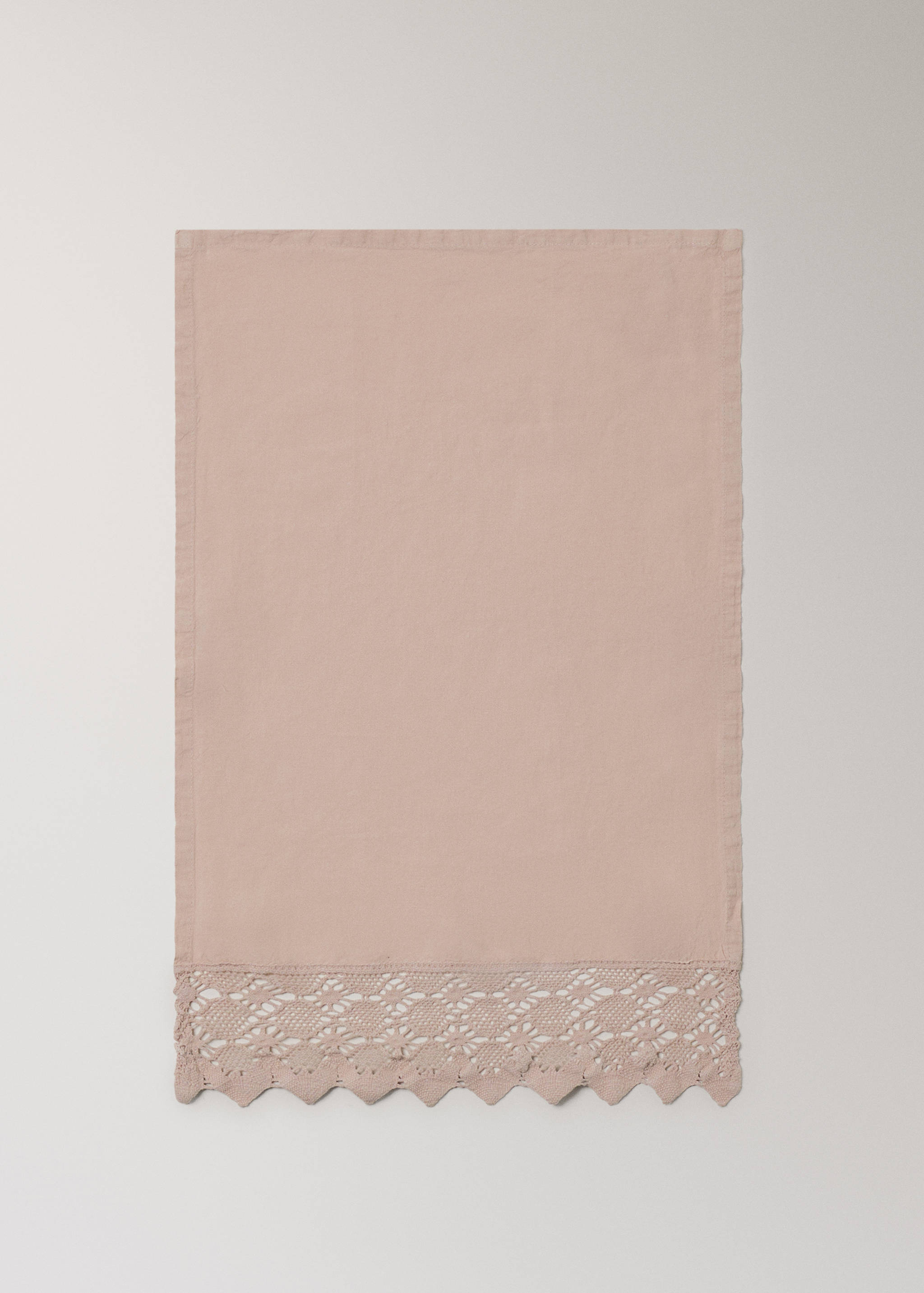 Linen towel with lace edging - Article without model