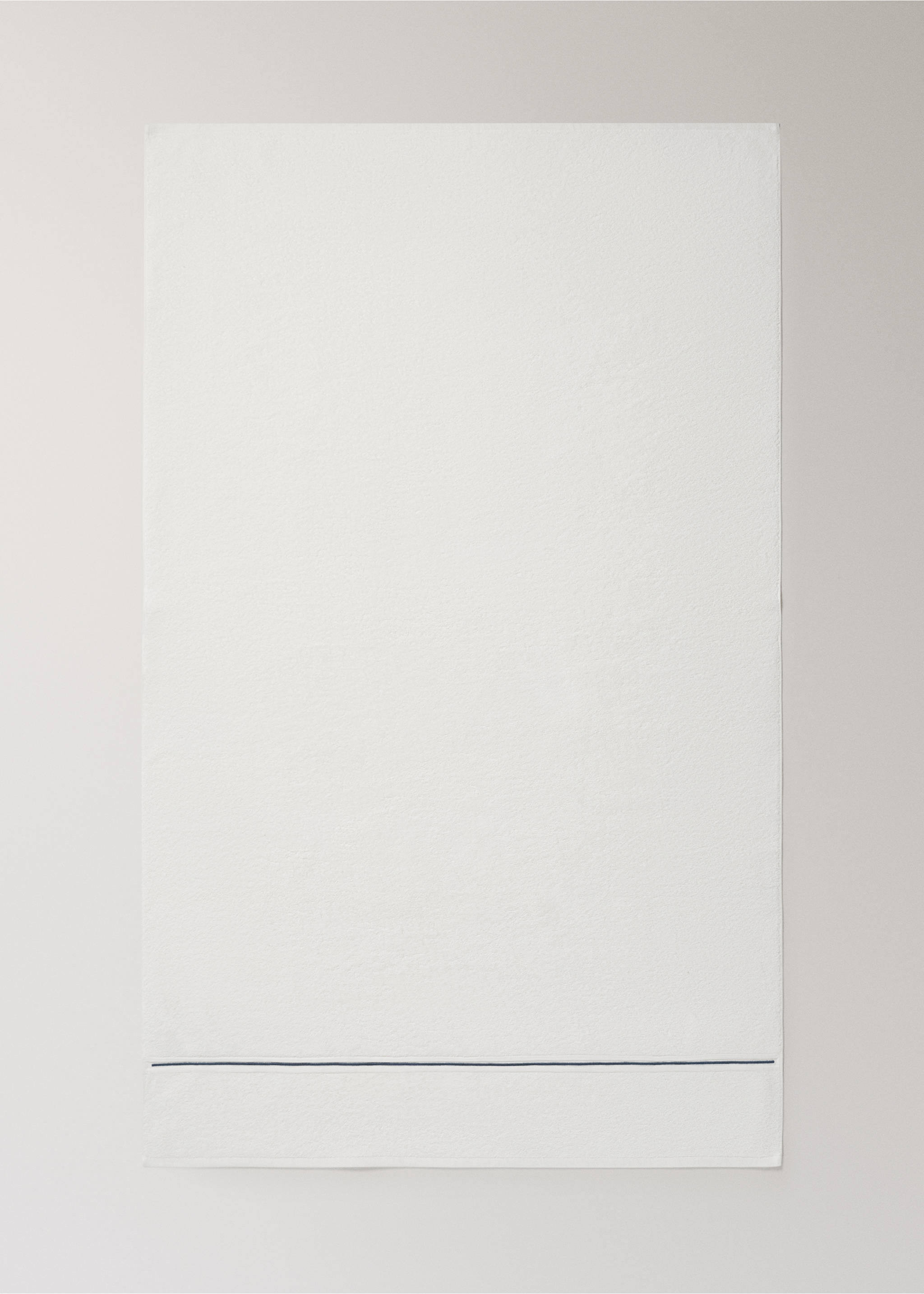 Duschhandduk i bomull med uddkanter - Detaljer om artikeln 3, Vit. Ref: 27001573-00.