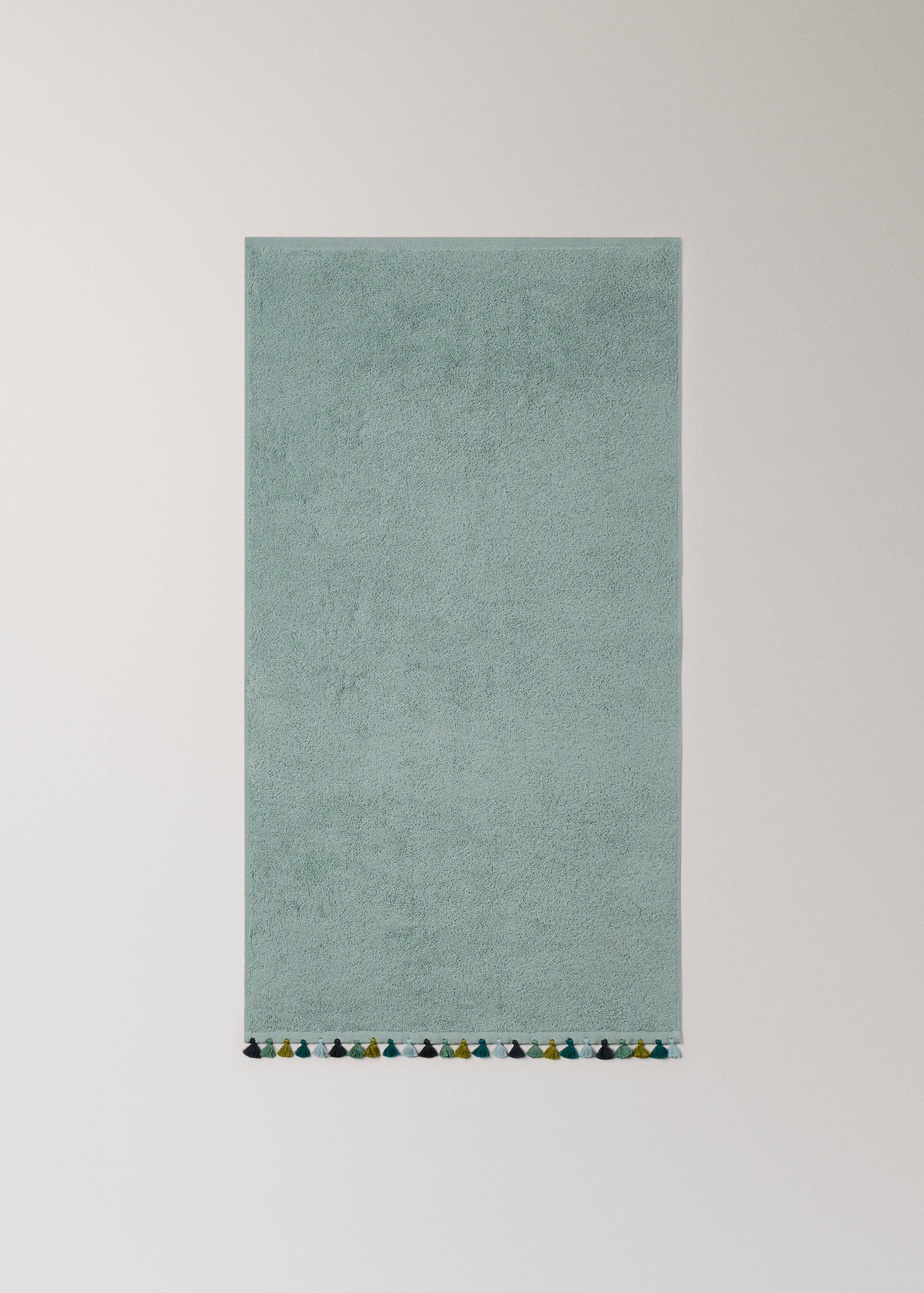 Ručnik za umivaonik od pamučnog frotira s pomponom - Detalji artikla 3