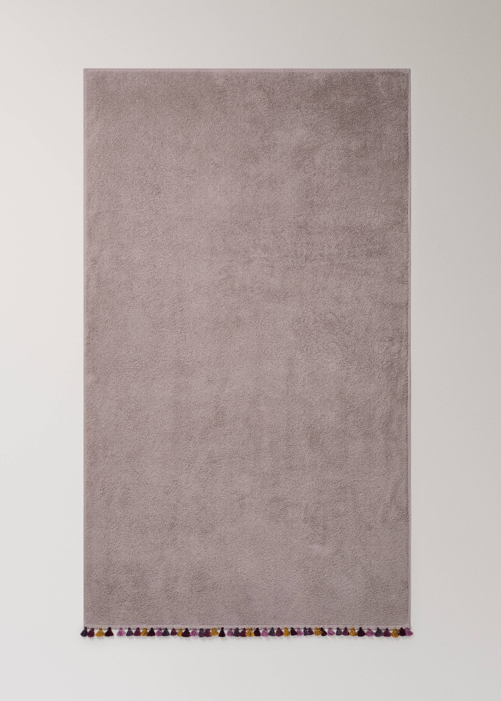 Badetuch aus Baumwollfrottee mit Pompon-Detail - Detail des Artikels 3