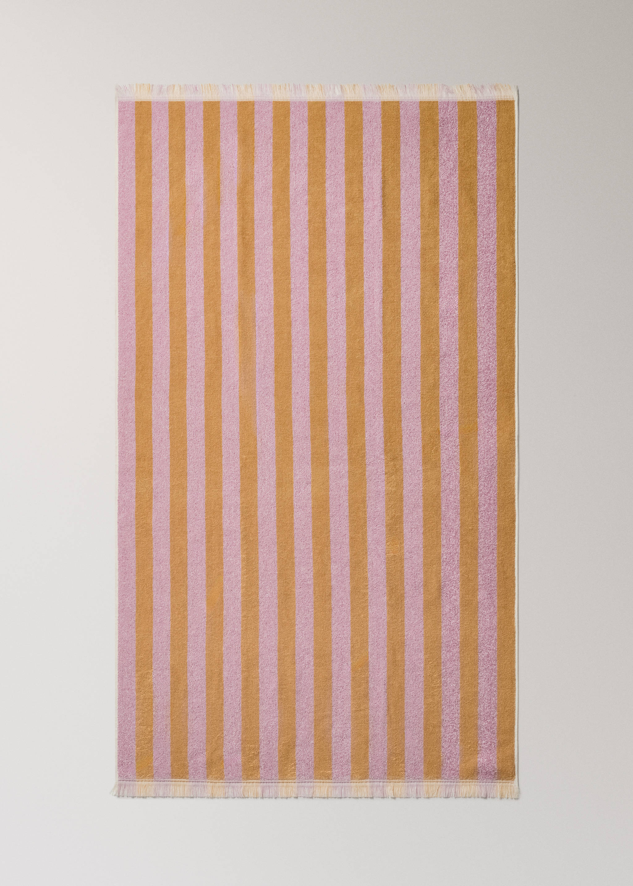 Badlakan i bomull med flerfärgade ränder och fransar - Detaljer om artikeln 3