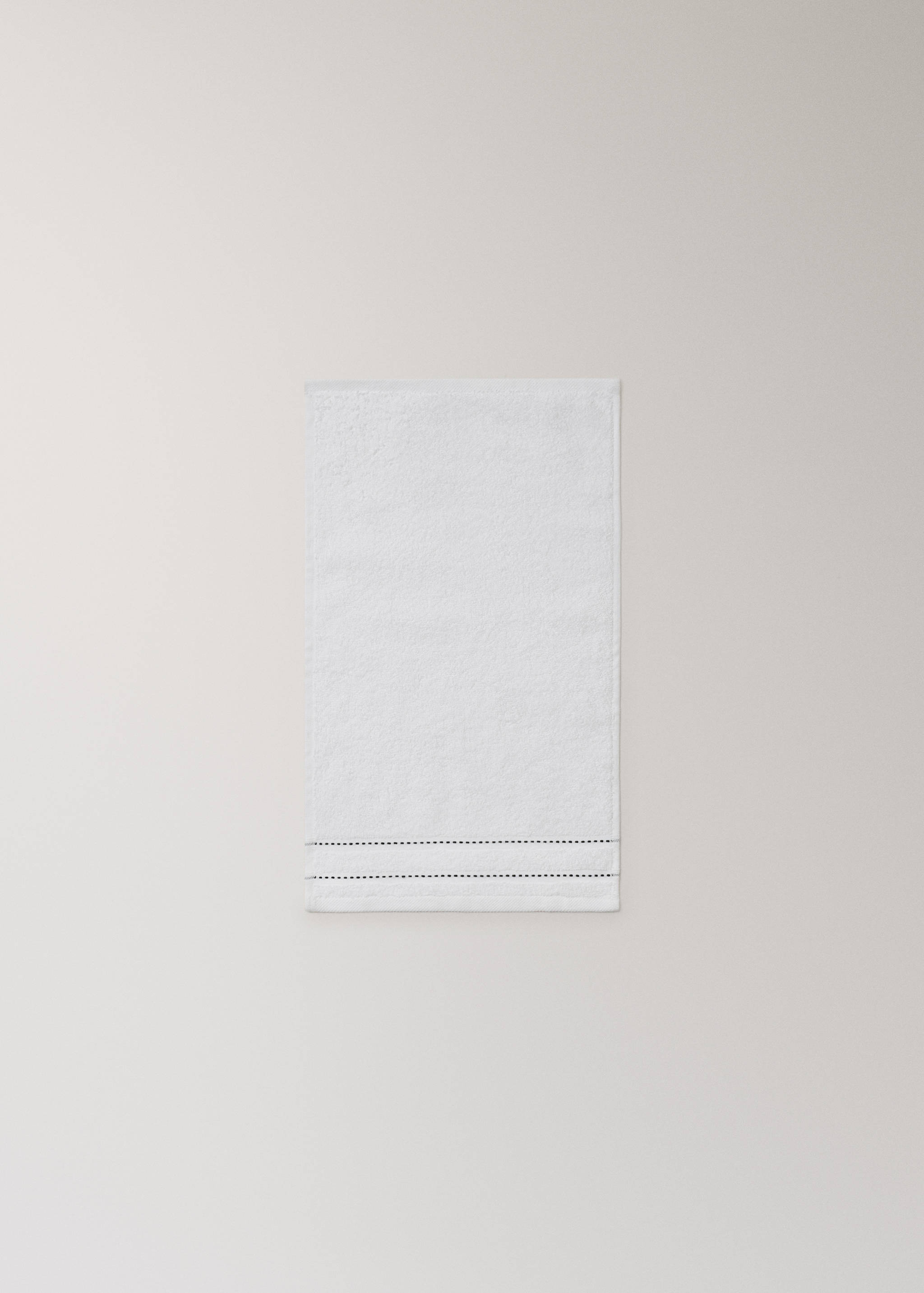 Baumwoll-Gästetuch mit gestickten Punkten - Detail des Artikels 3