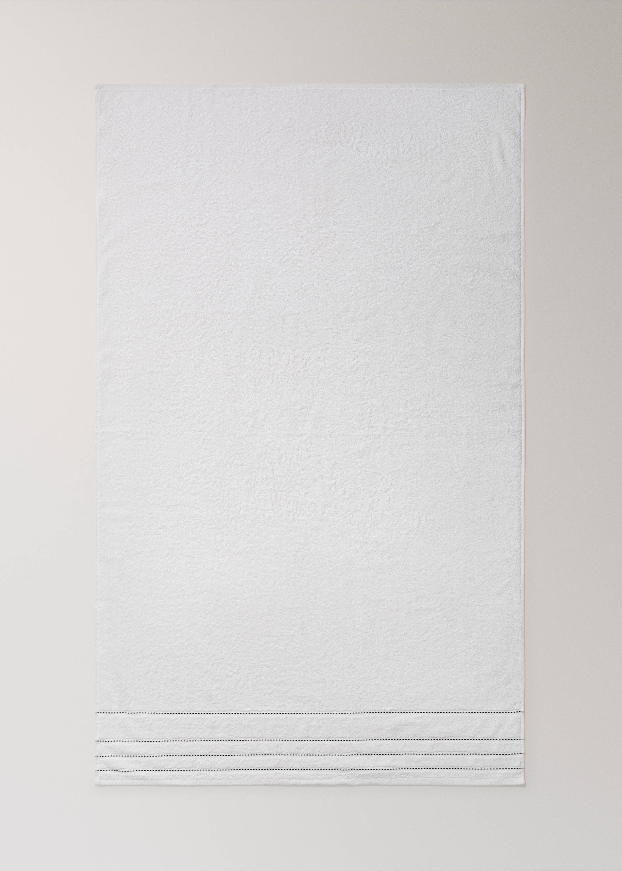 Bavlněná osuška s vyšívanými puntíky - Detail zboží 3, Bílá. Ref: 27001582-00.