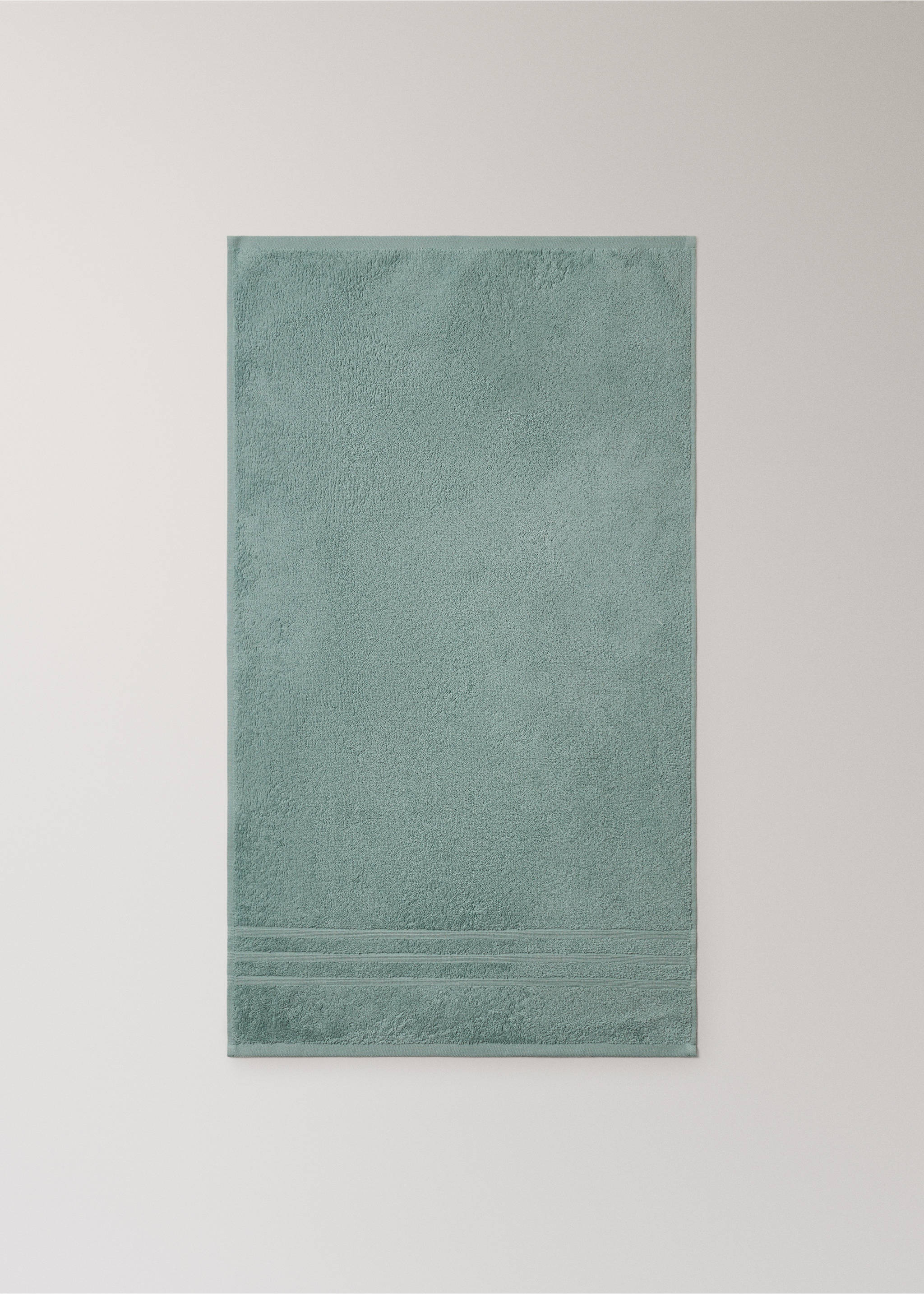 Terry cotton towel - Details of the article 3, Aqua Green. Ref: 27001590-00.