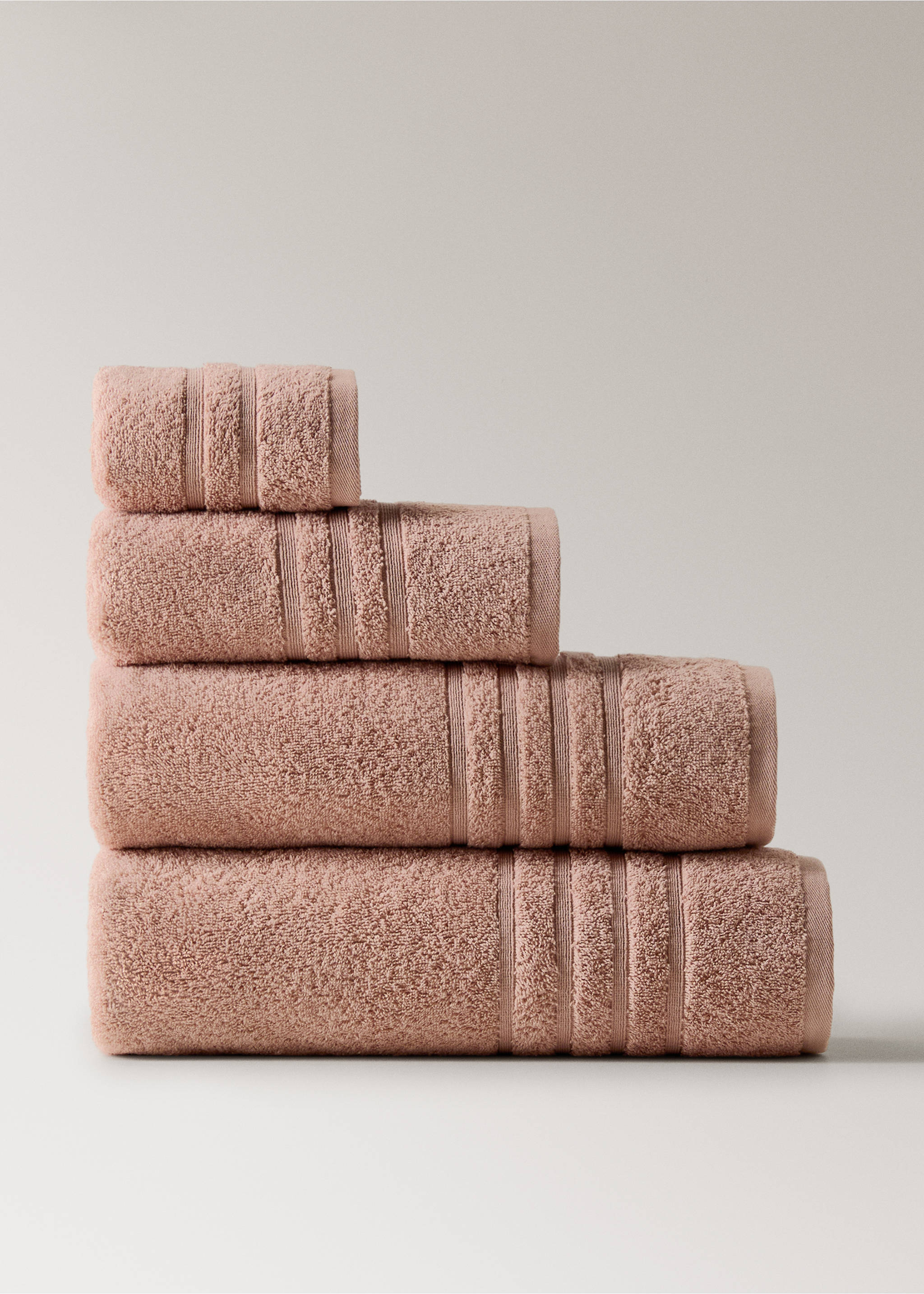 Cotton bath towel - Article without model, Nude. Ref: 27001591-00.