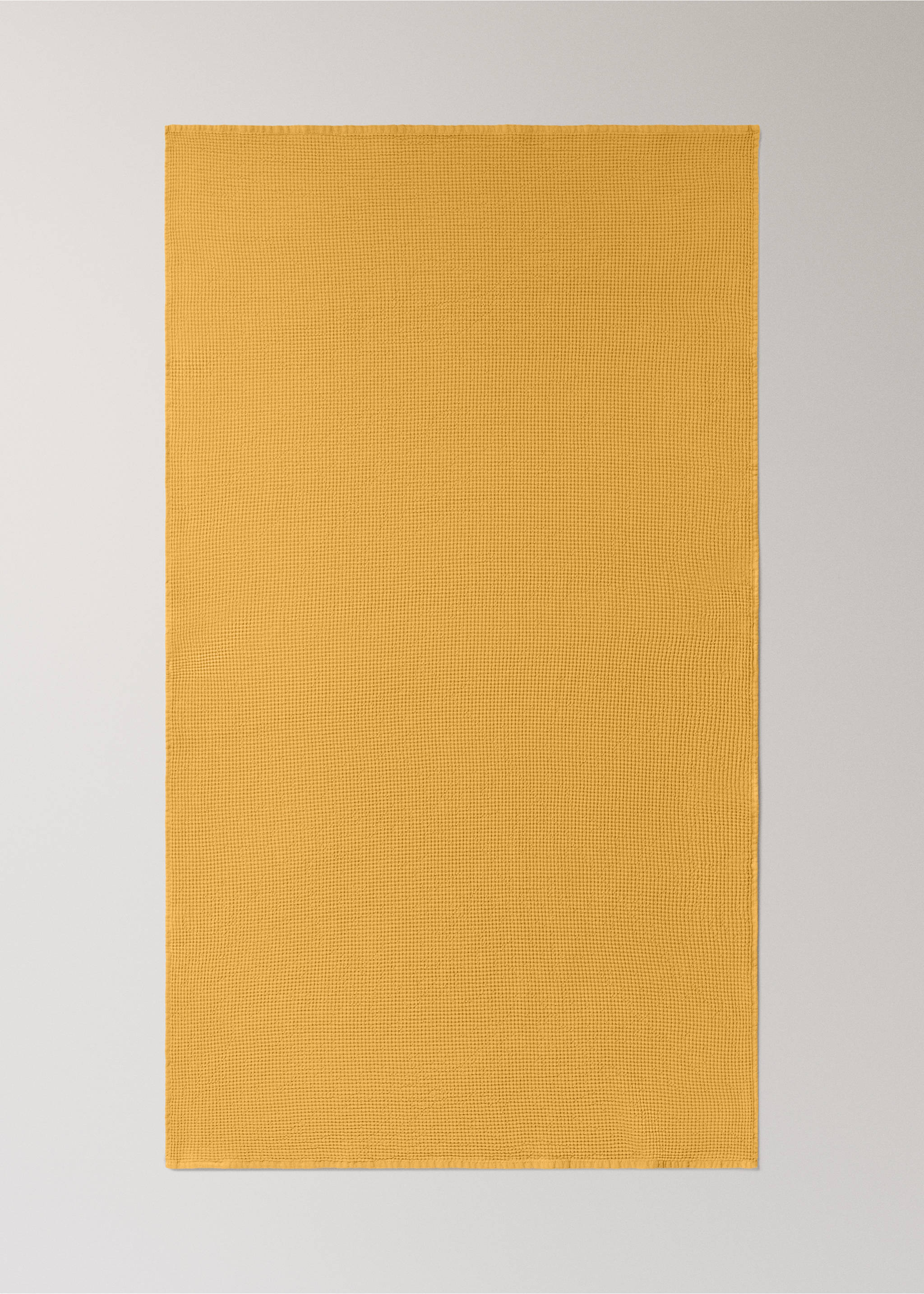 Mini waffle pamut fürdőlepedő készen festett kivitelben - A termék adatai 3, Sárga. Ref: 27001597-00.