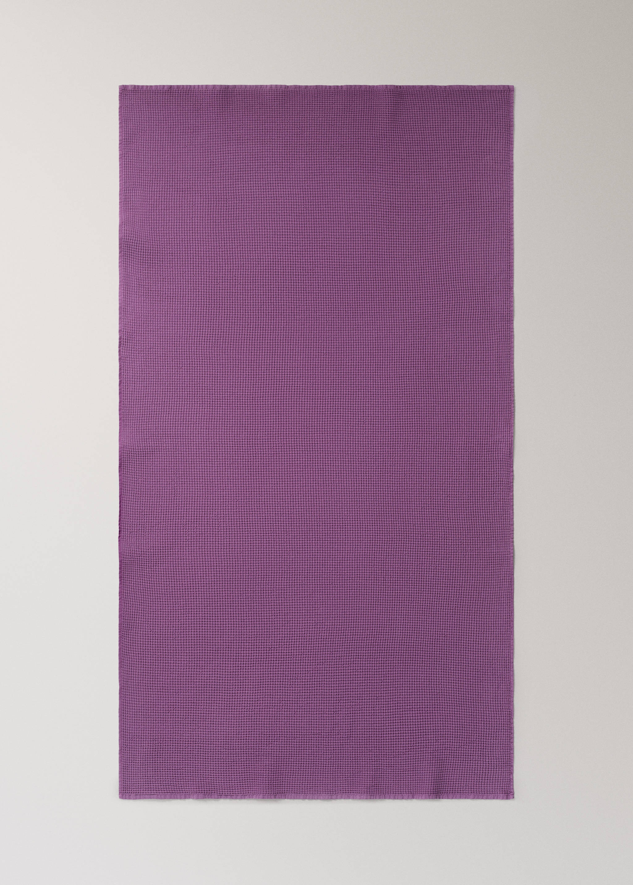 Cotton bath towel mini waffle garment-wash - Details of the article 3