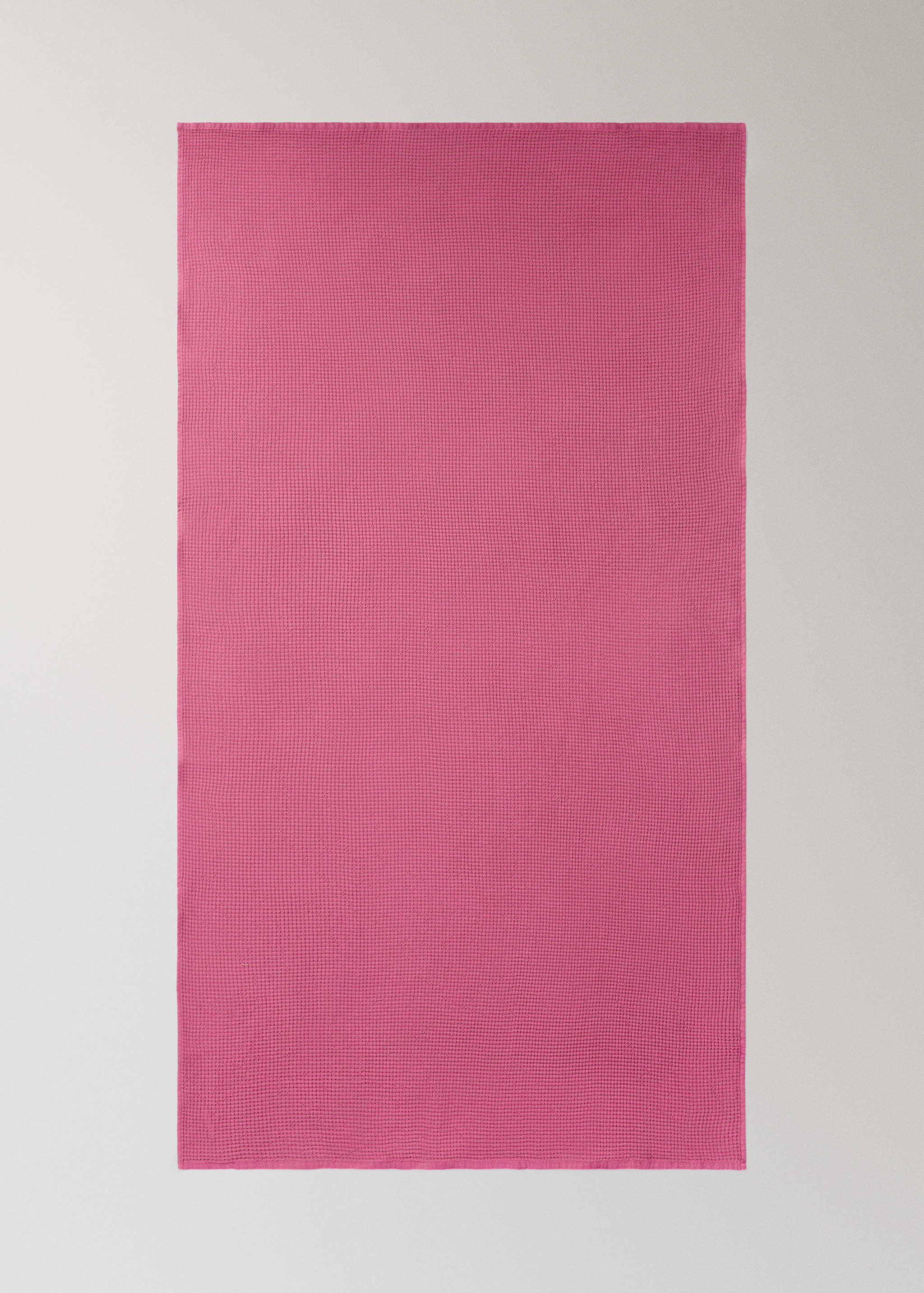 Cotton bath towel mini waffle garment-wash - Details of the article 3